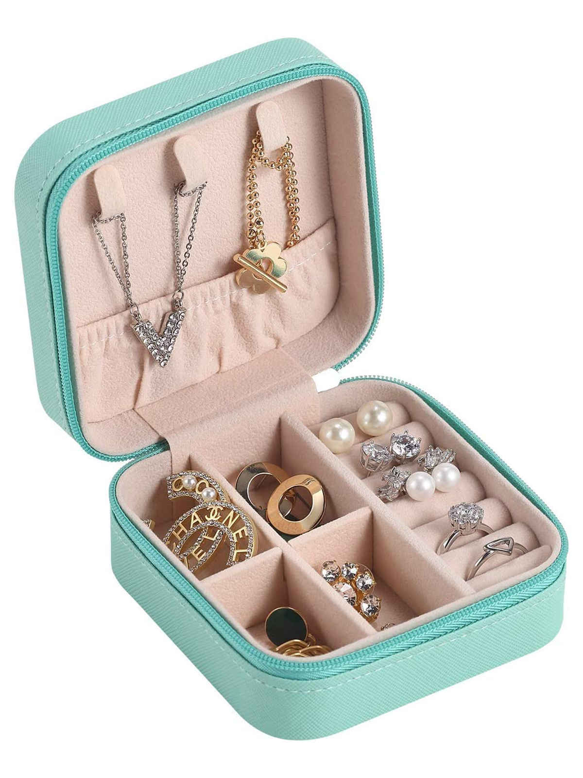 Scintillare By Sukkhi Jewellery Organiser Zipper Portable Storage Box Case Organiser | JB107110