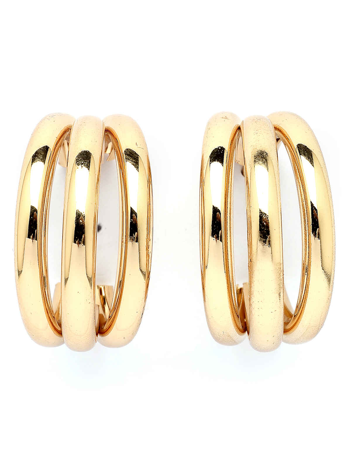 Scintillare By Sukkhi Western Fashionable Gold Plated Half Hoop Earrings For Women | E107256