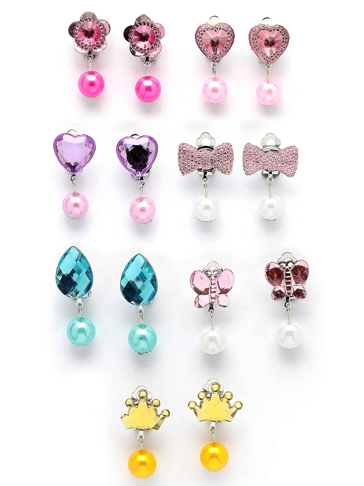 Scintillare By Sukkhi Clip On Earring for Non Pierced Color Resin Crystal Combo Earrings For Women