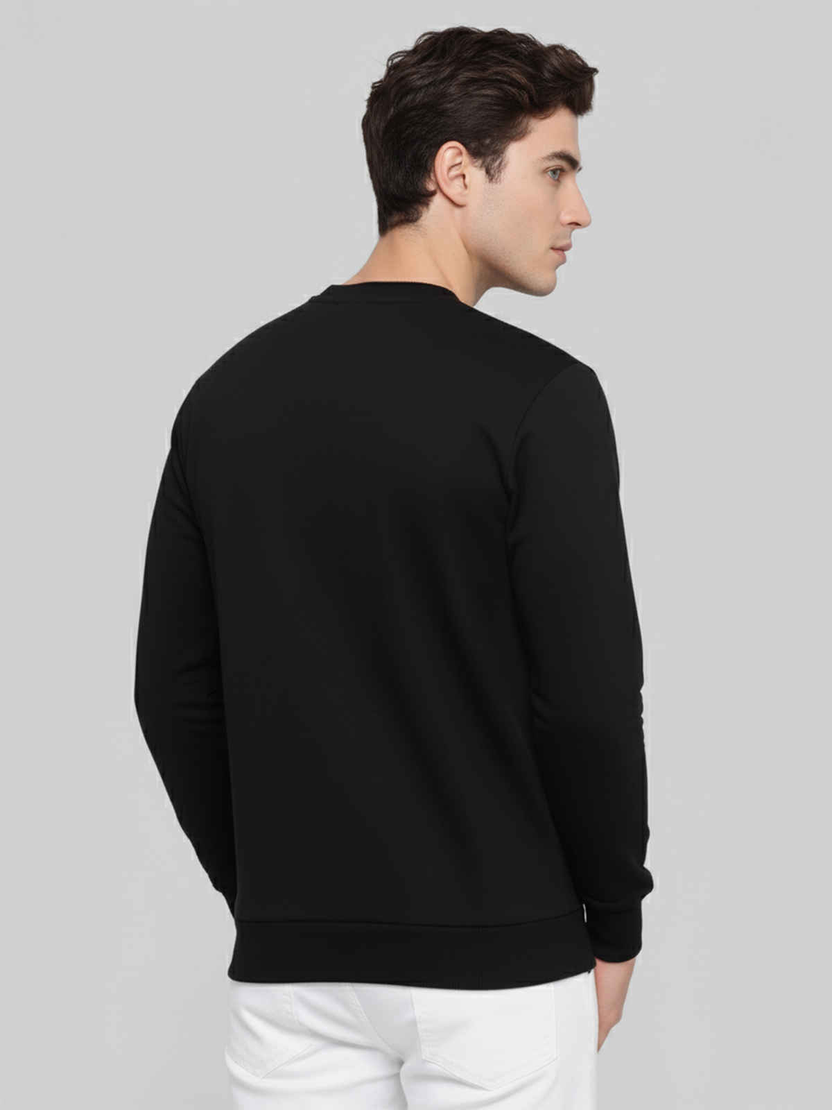 Onn Men's Ultra-Soft Printed Sweatshirt | Black - S