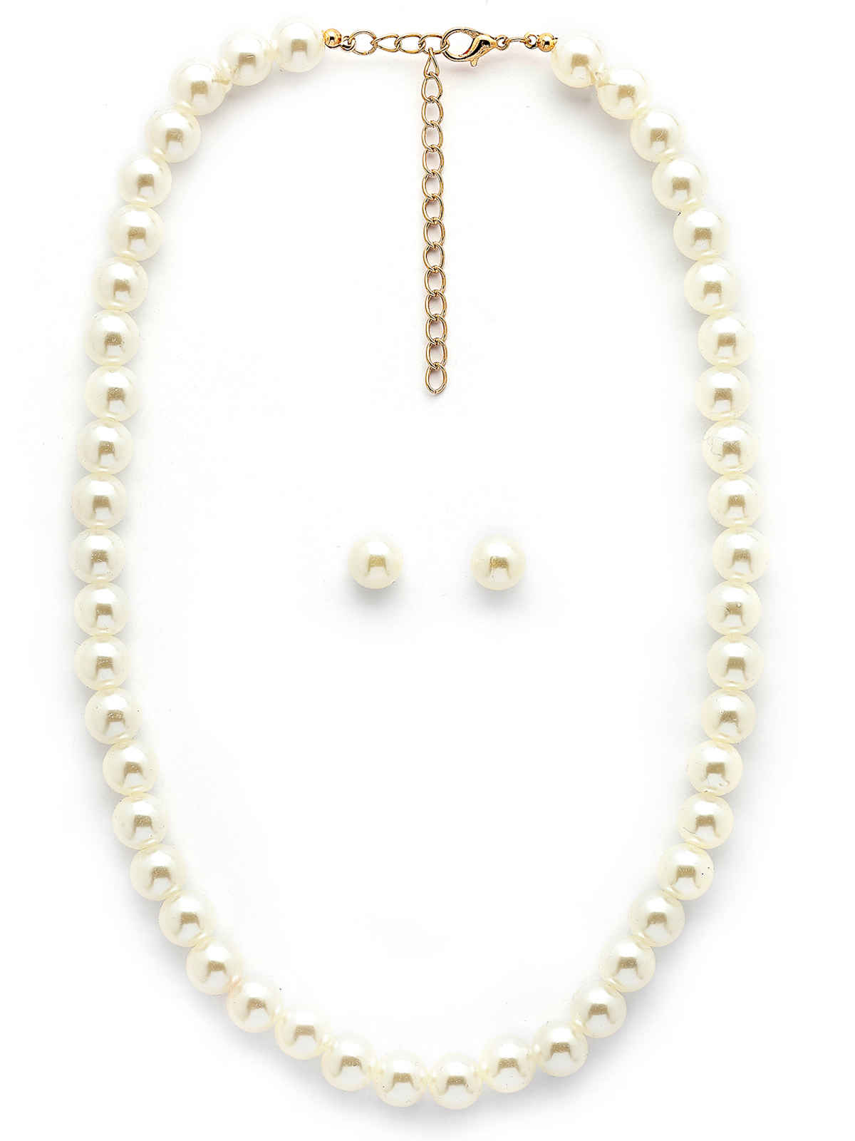 Scintillare By Sukkhi Moti Mala Necklace & Matching Pearl Studs Earring Jewellery Set For Women