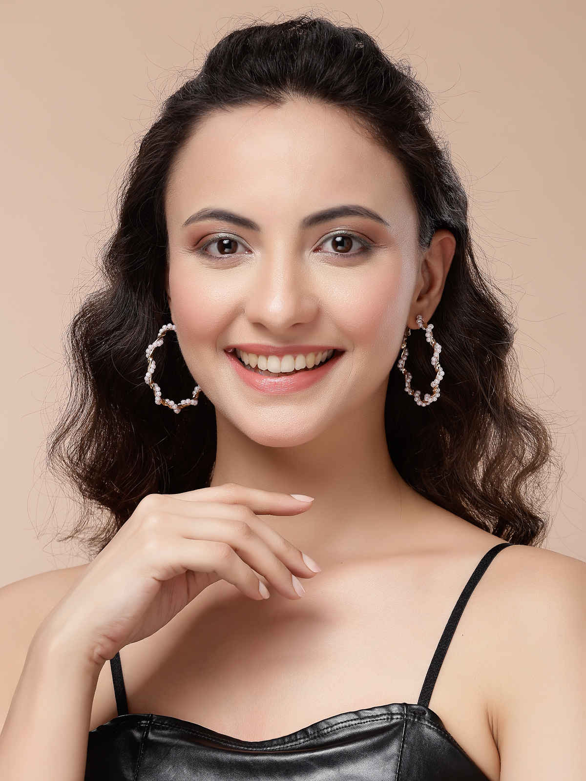 Scintillare By Sukkhi Western Stylish Gold Plated Studs & Hoop Style Combo Earrings For Women