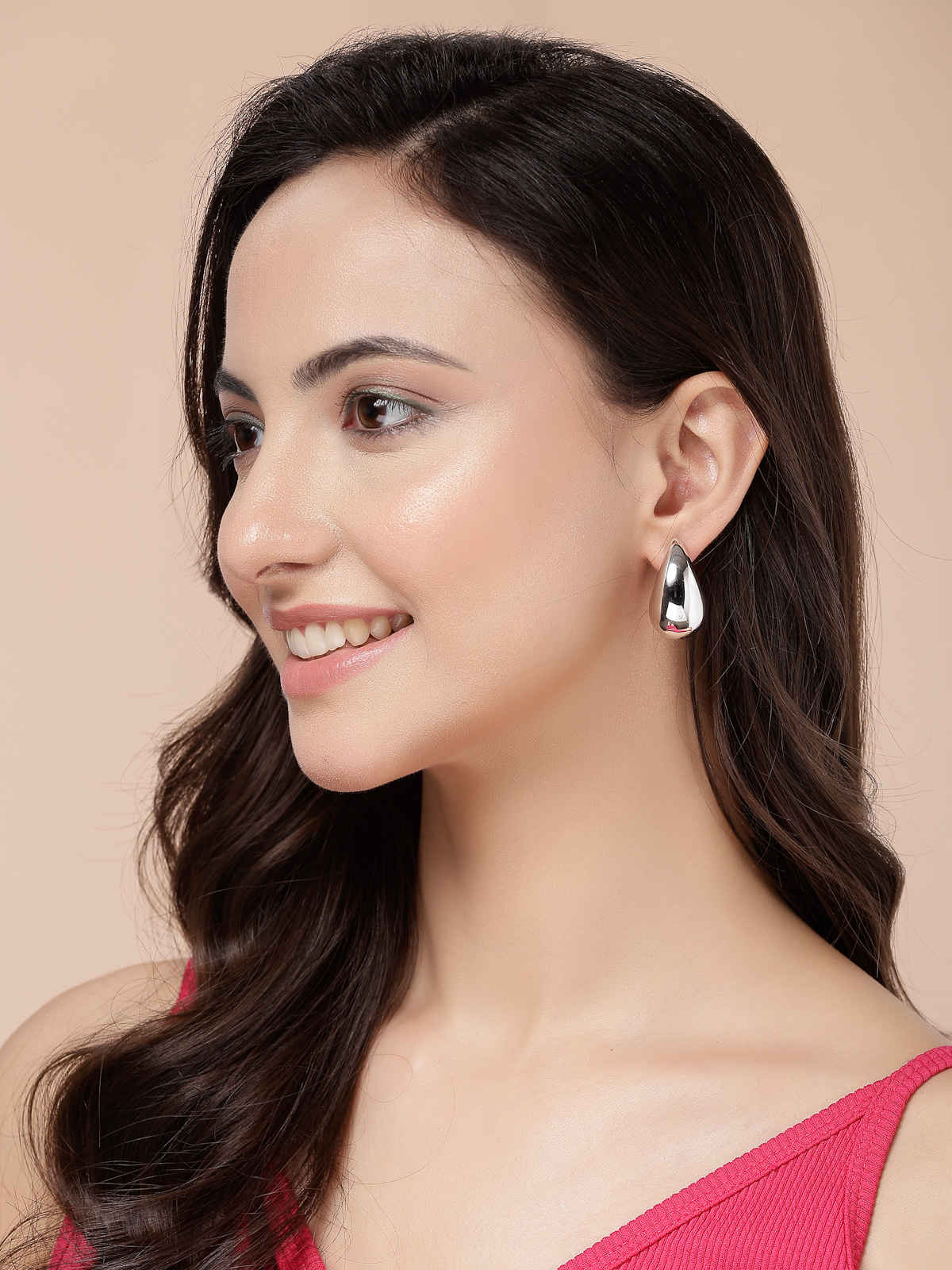 Scintillare By Sukkhi Stylish Gold Silver Plated Teardrop Dupes Combo Earring for Women | CBE107205