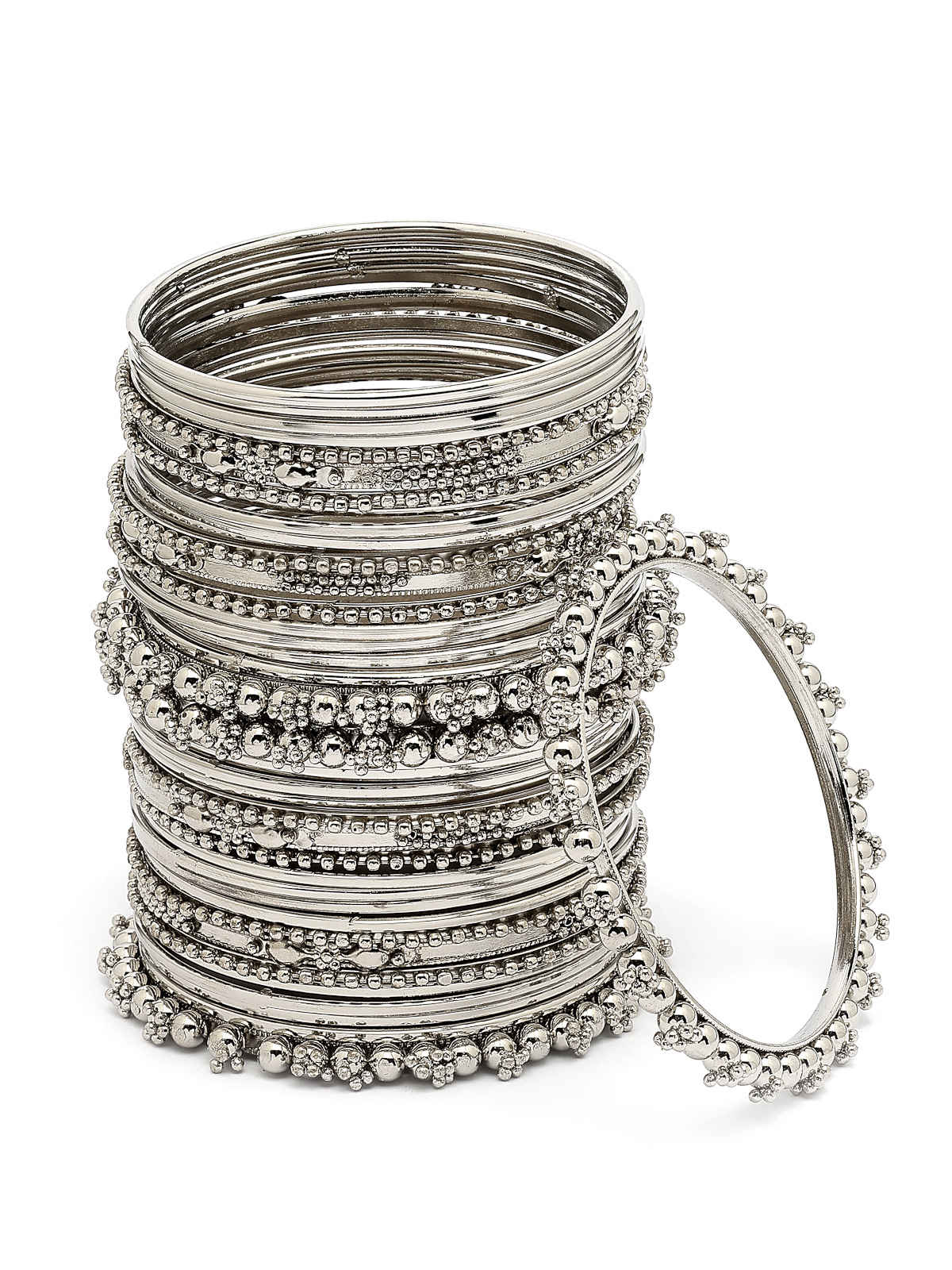 Sukkhi Impressive Oxidised Silver Plated Celebrity Inspired Bangle | B107299 2.4