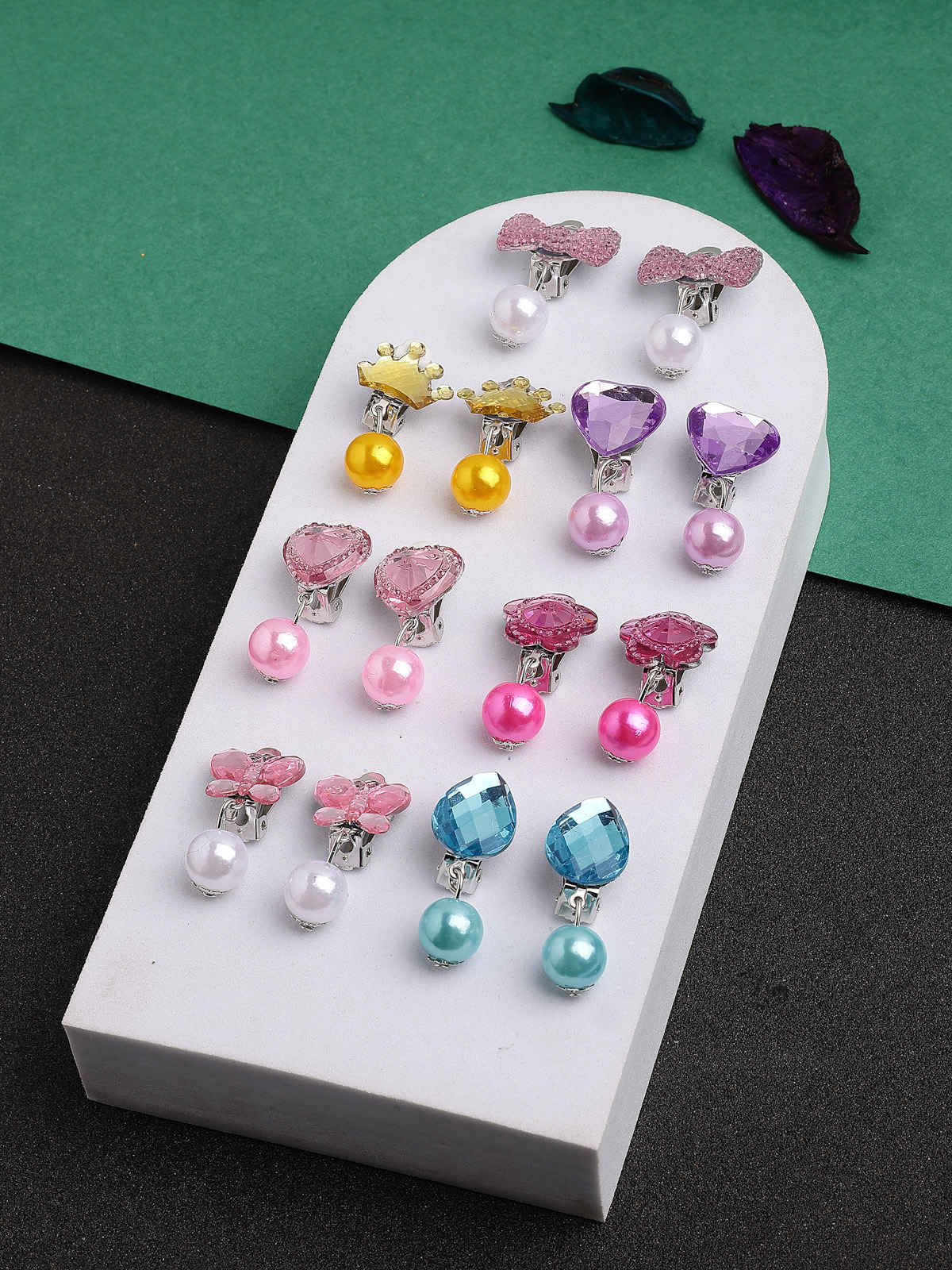Scintillare By Sukkhi Clip On Earring for Non Pierced Color Resin Crystal Combo Earrings For Women