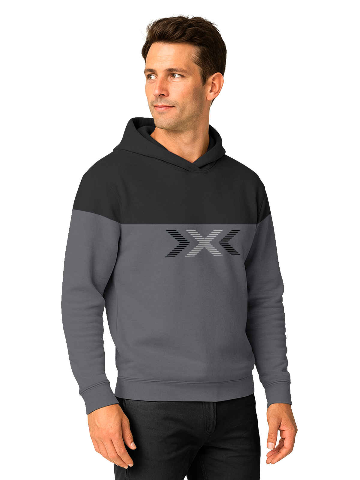 Bullmer Men's Trendy Cotton Blend Stylish Hoodie Sweatshirt for Winter Wear | Grey - L