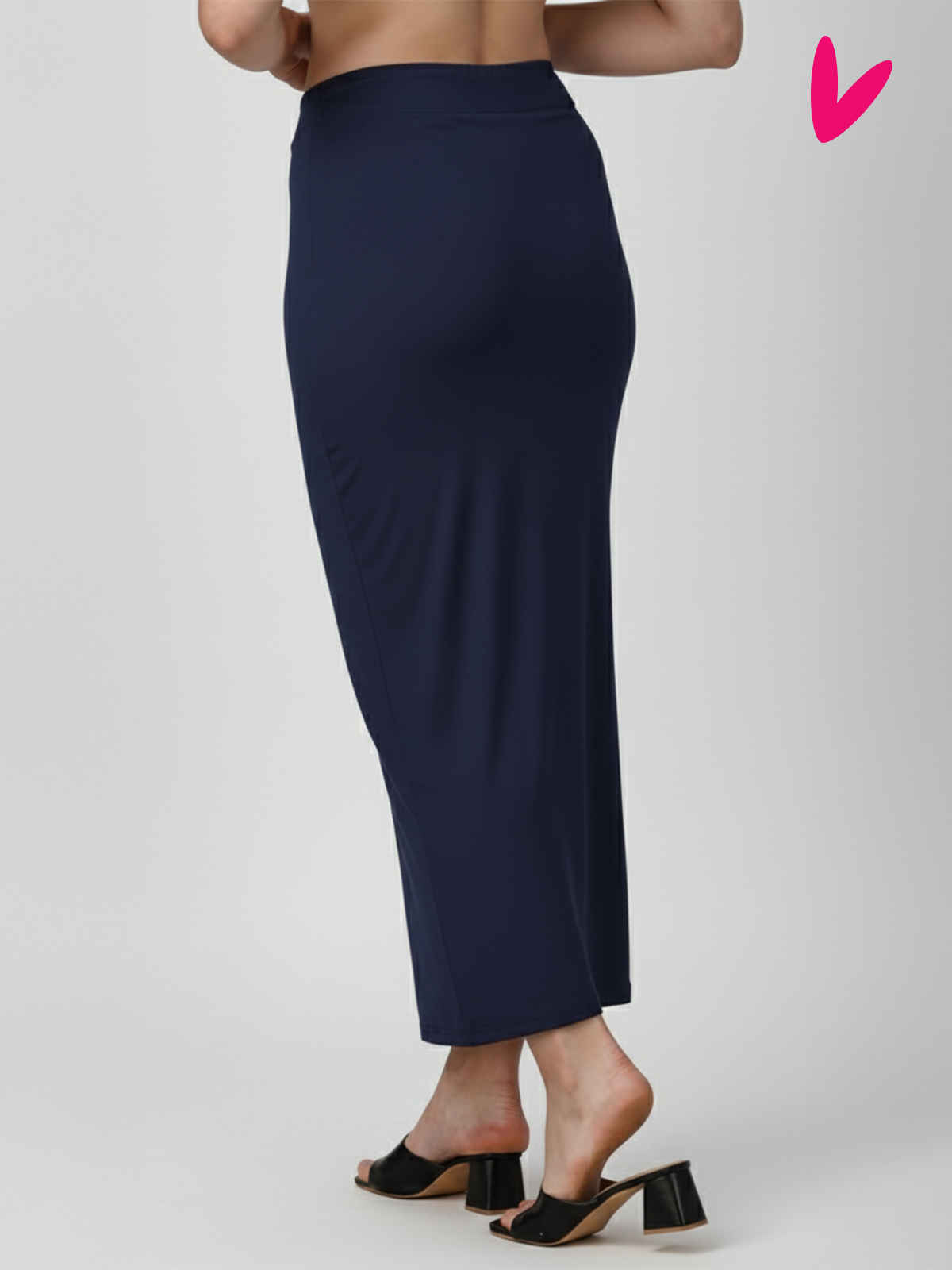 PYNK by Lux Cozi Women's Saree Shapewear | Flaunt Your Curves with Confidence | Navy Blue|Free Size