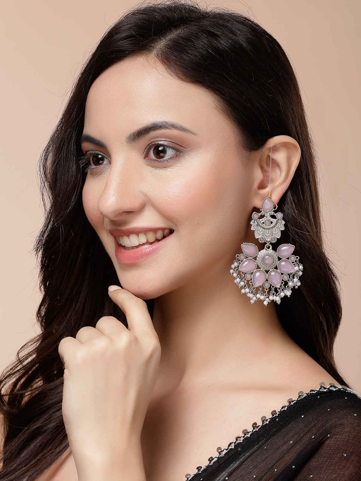 Scintillare By Sukkhi Flexible Ear Kaan Chain Ear Chains for Heavy Earring For Women