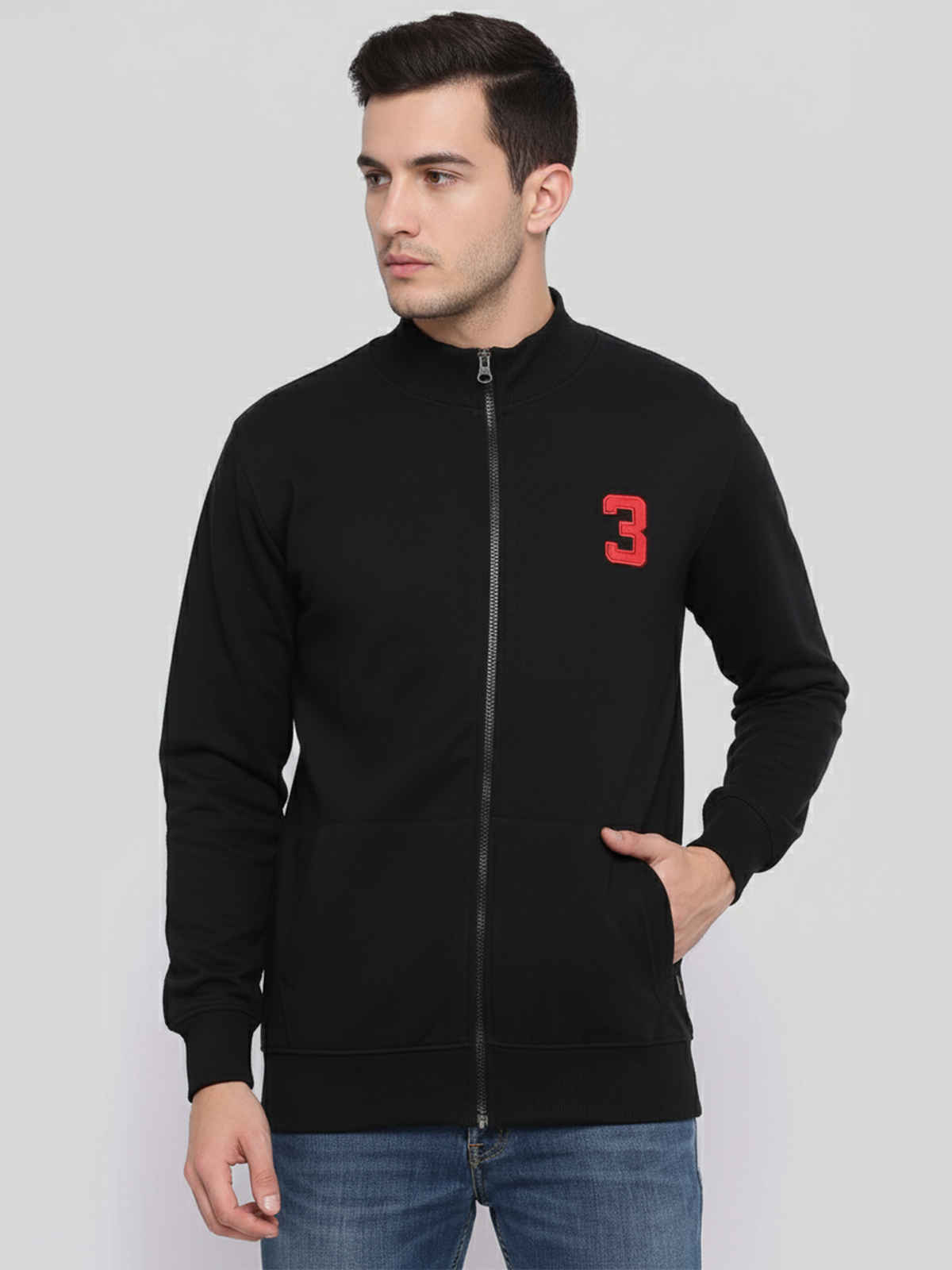 Onn Men's Premium Hi-Neck Jacket | Black - M
