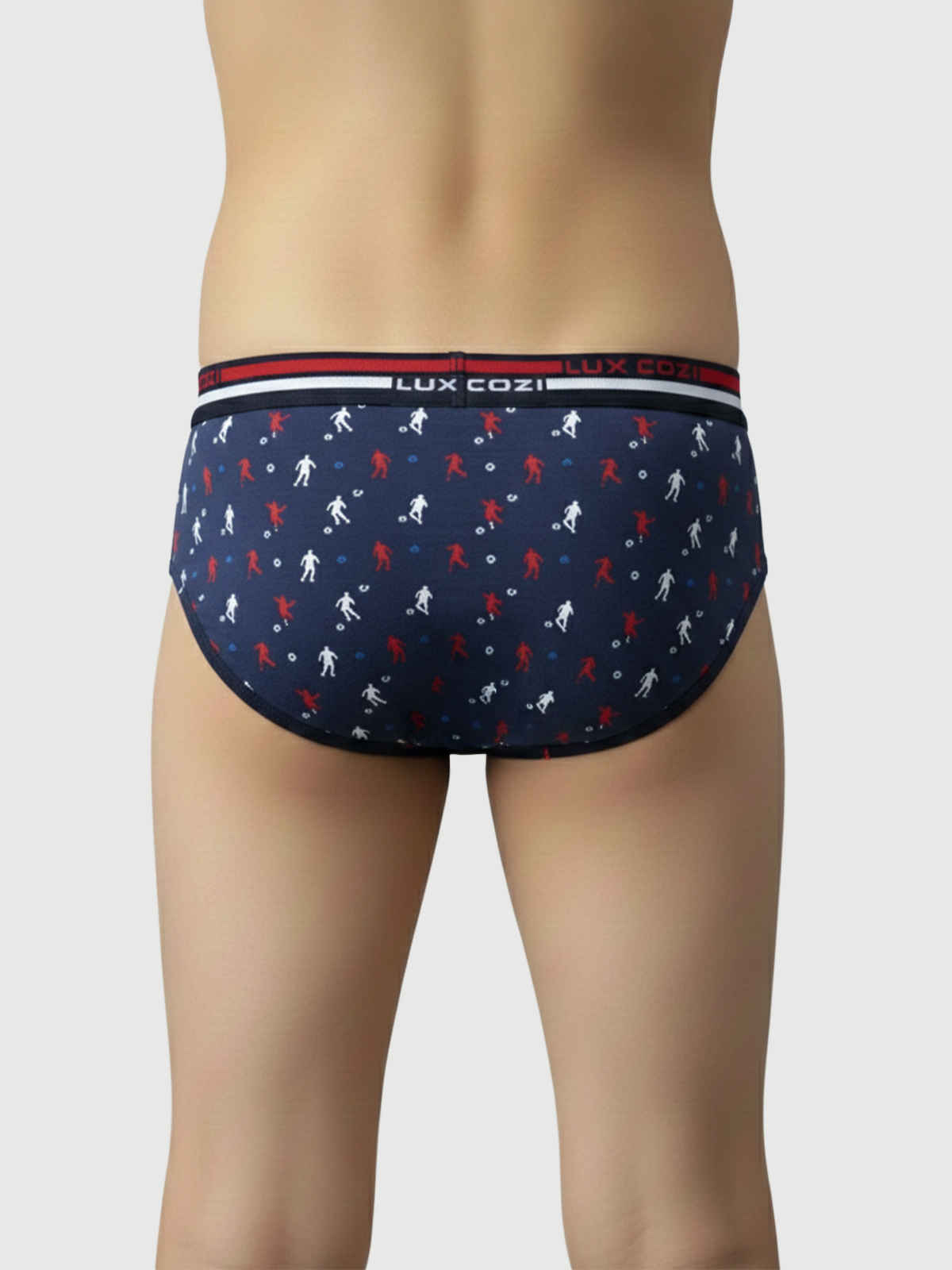Lux Cozi Boy's Ultra Soft Outer Elastic Printed Briefs | Assorted - 75 cm
