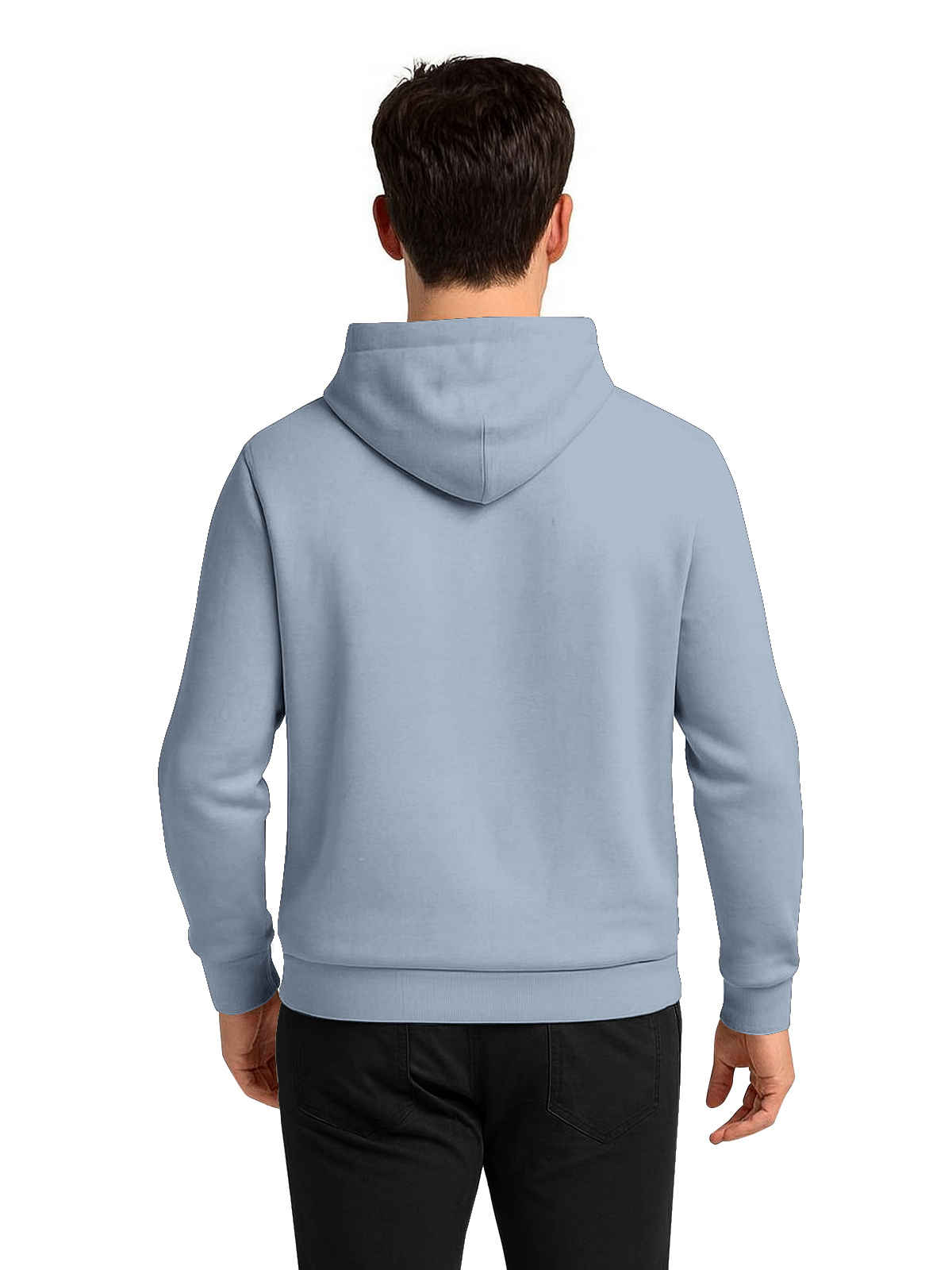 Bullmer Men's Trendy Cotton Blend Stylish Hoodie Sweatshirt for Winter Wear | Bluish Grey - M