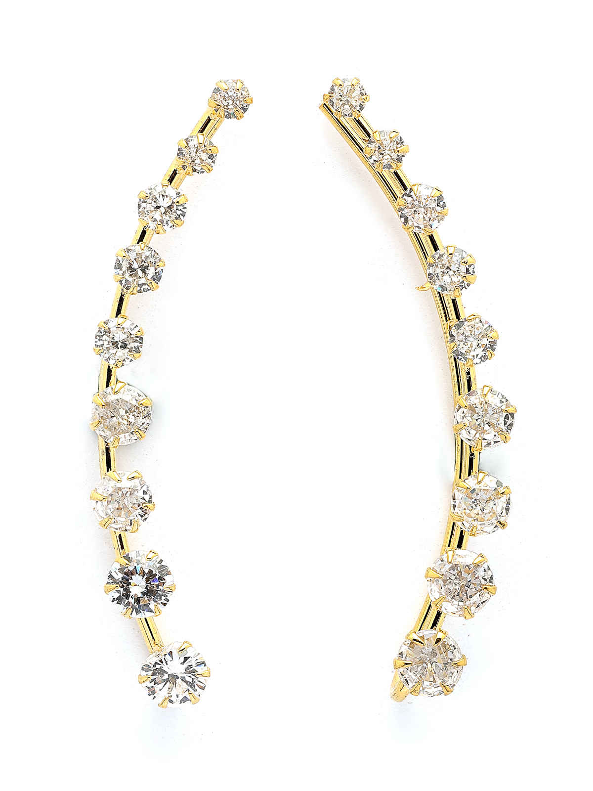 Scintillare By Sukkhi Contemporary Embellished Light Weighted Ear Cuff Earring For Women | E107240