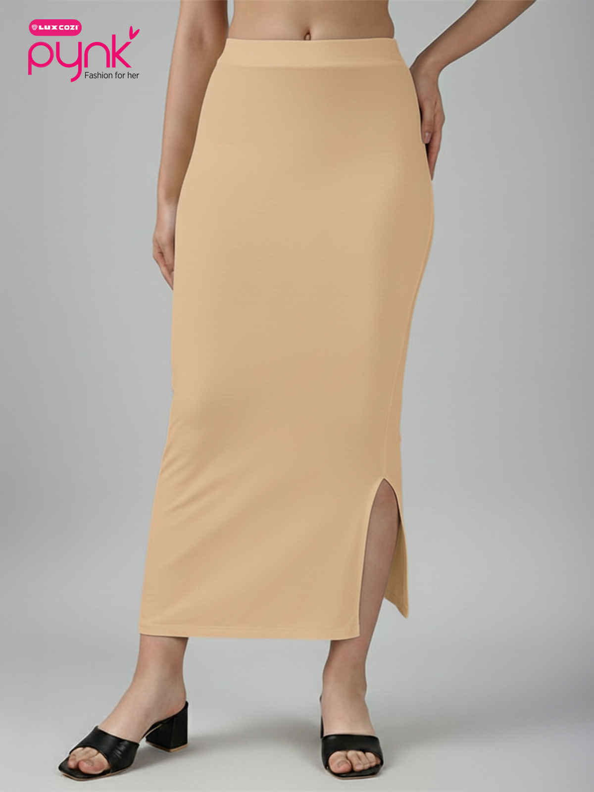 PYNK by Lux Cozi Women's Saree Shapewear | Flaunt Your Curves with Confidence | Skin | Free Size