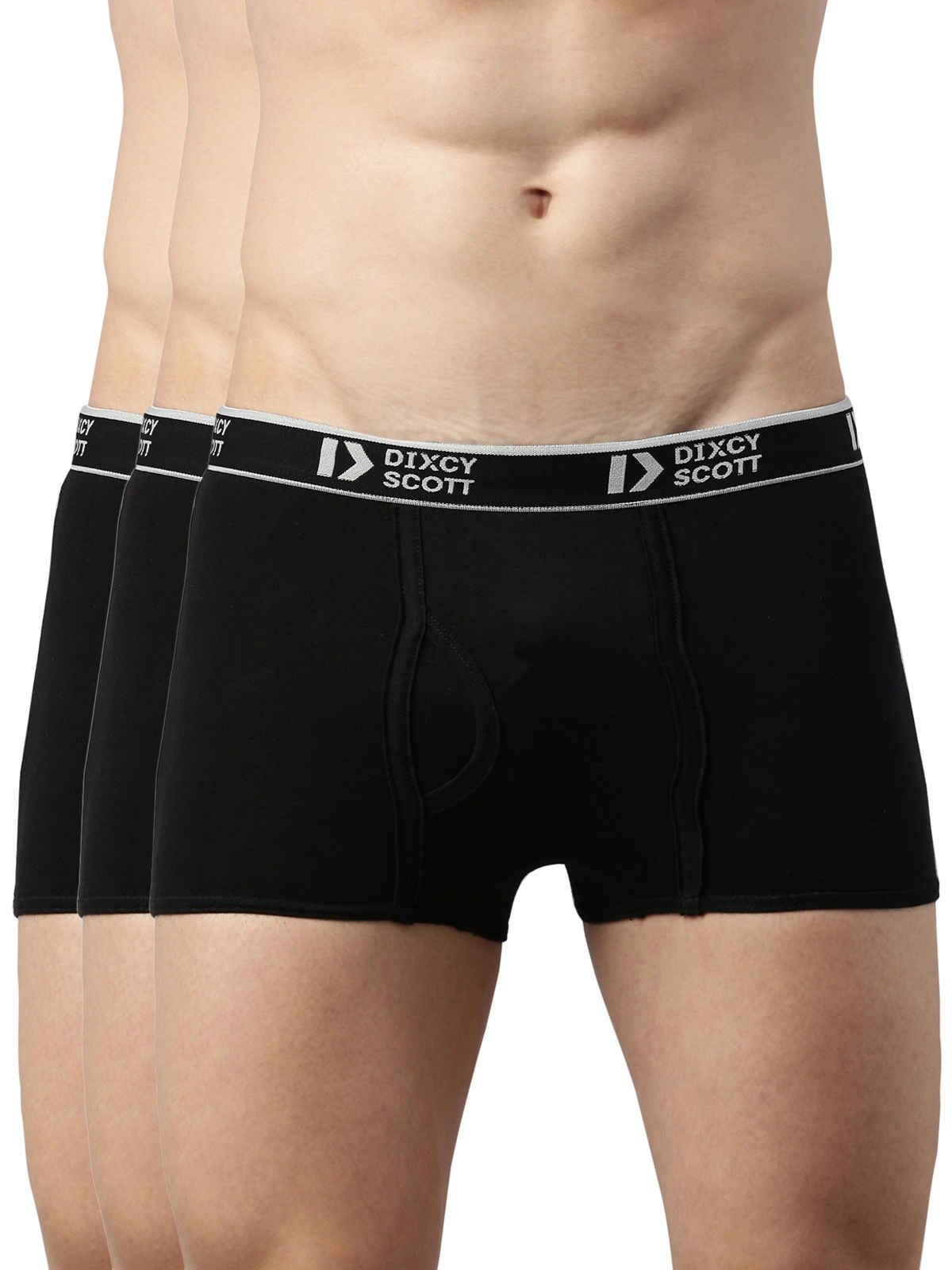 Dixcy Scott Originals Men'S Trunk Snug Fit Solid Innerwear (Multicolor-Pack Of 2)