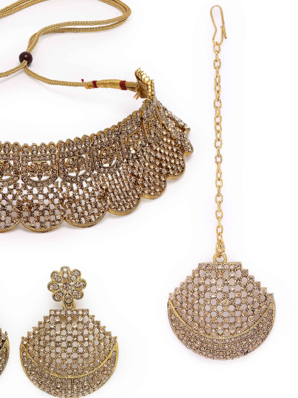 Sukkhi Choker Necklace Set With Earring and Maang Tikka | Jewellery Set For Women | NS105608