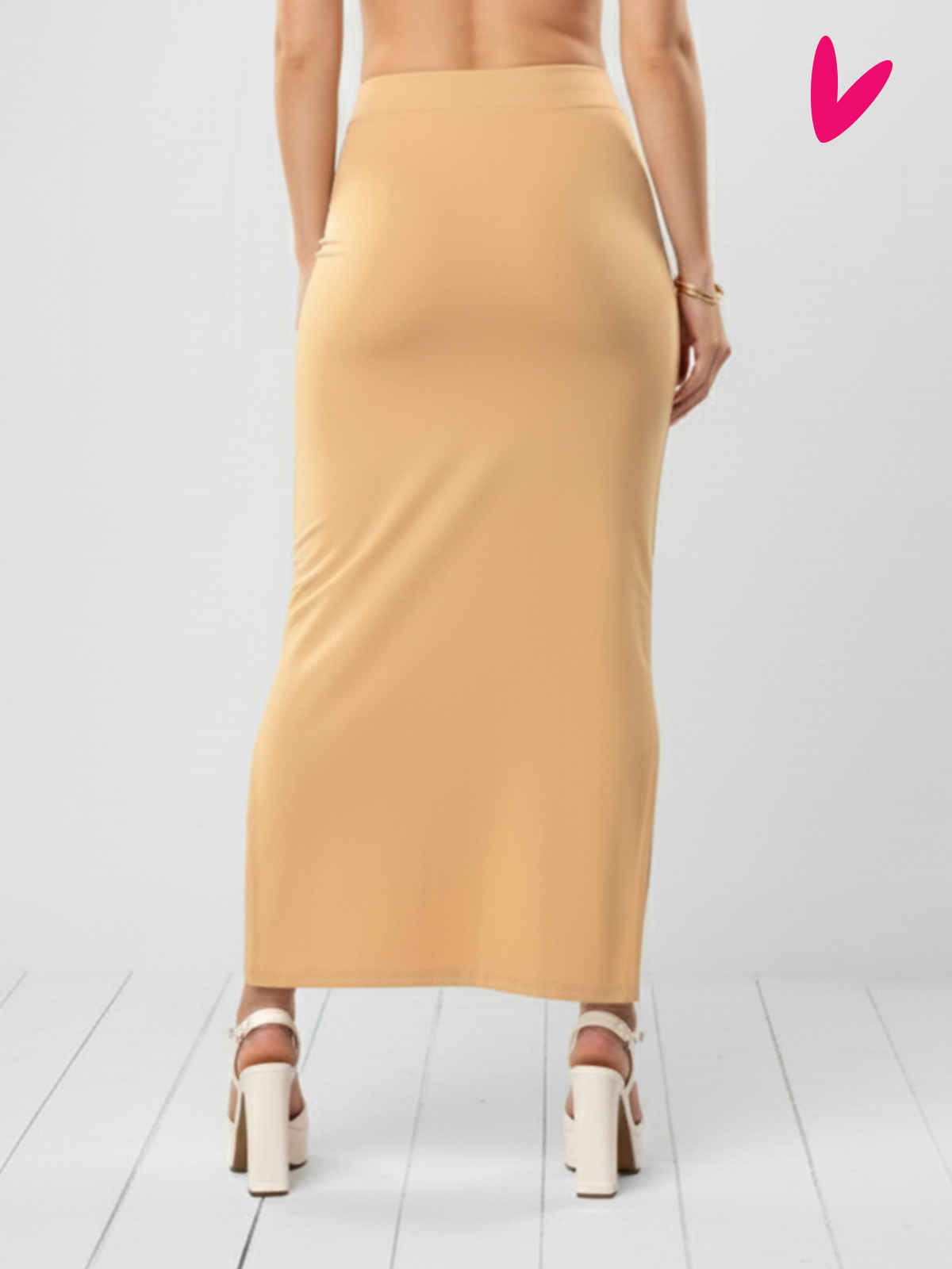 PYNK by Lux Cozi Women's Saree Shapewear | Flaunt Your Curves with Confidence | Beige | Free Size