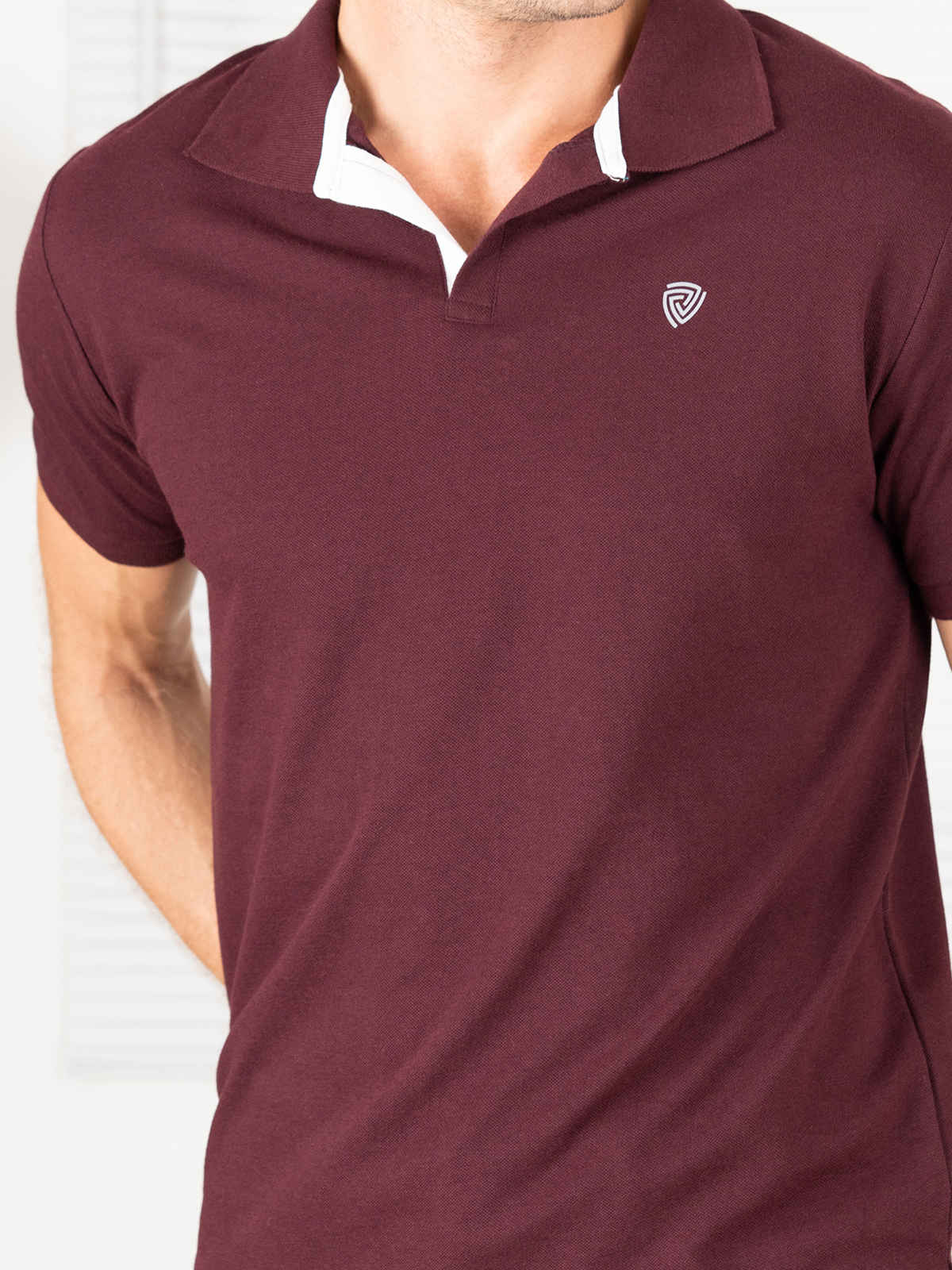 Lux Cozi Men's Cotton Polo T-Shirt, Cofee, M