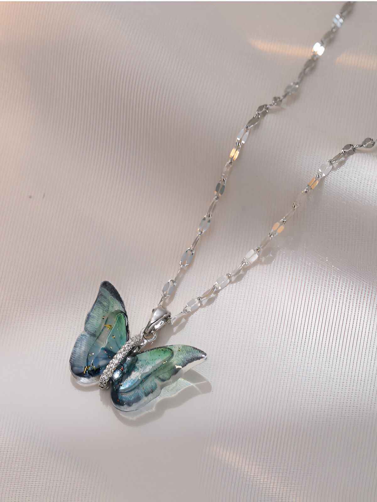 Everstylish Ethereal Wings - Crystal Butterfly Necklace