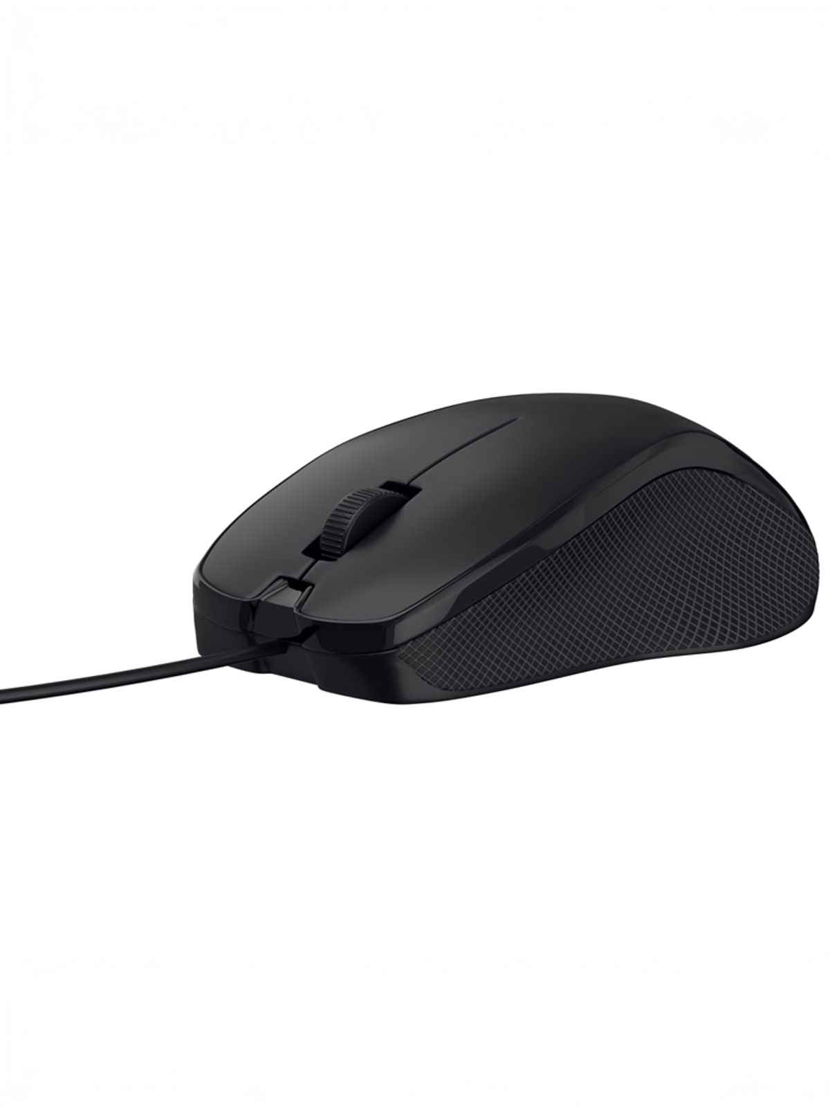 Portronics Toad 101 Wired Optical Mouse with 1200 DPI, Plug & Play, Hi-Optical Tracking, 1.25M Cable Length, 30Lakhs Click Life - Black