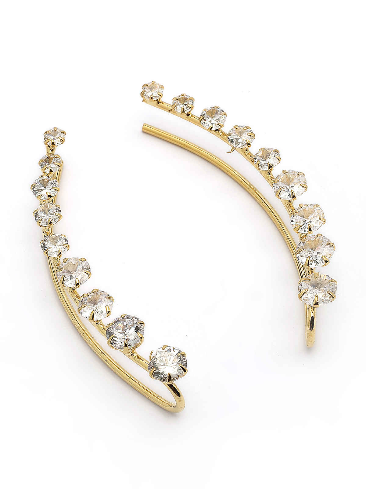 Scintillare By Sukkhi Contemporary Embellished Light Weighted Ear Cuff Earring For Women | E107240