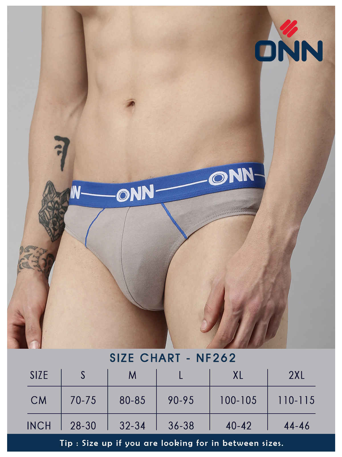 ONN Men's Luxury Brief | Premium Comfort & Stylish Fit | Assorted - L