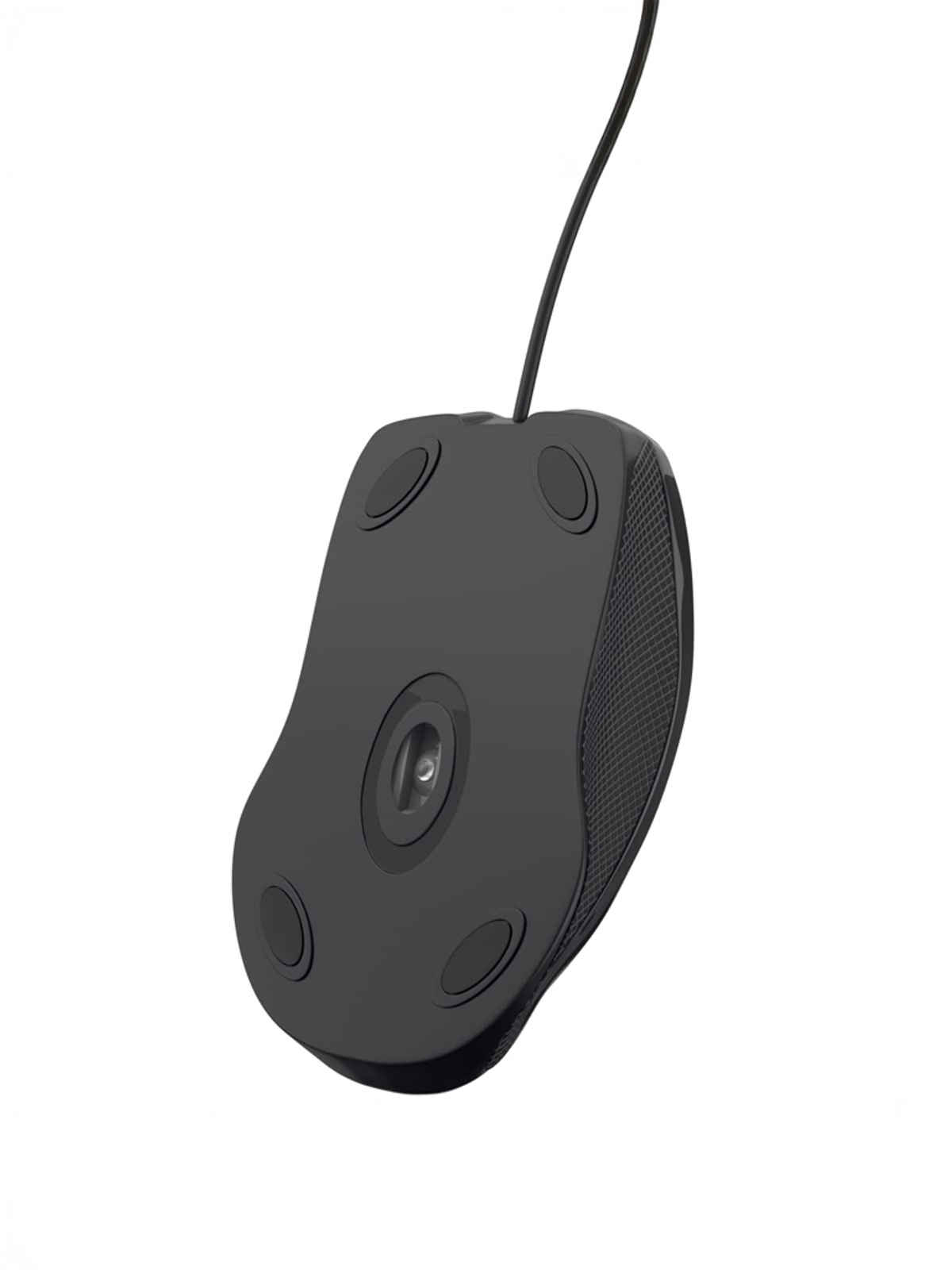 Portronics Toad 101 Wired Optical Mouse with 1200 DPI, Plug & Play, Hi-Optical Tracking, 1.25M Cable Length, 30Lakhs Click Life - Black
