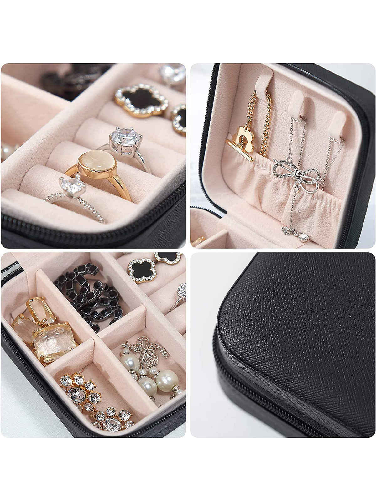 Scintillare By Sukkhi Jewellery Organiser Zipper Portable Storage Box Case Organizer | JB107109