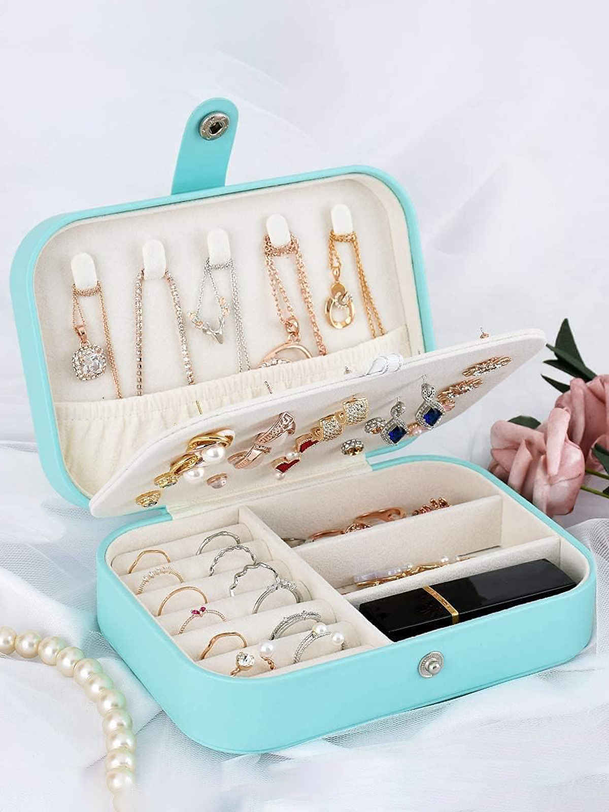 Scintillare By Sukkhi Jewellery Organiser MultiLayer Portable Storage Box Case Organiser | JB107106