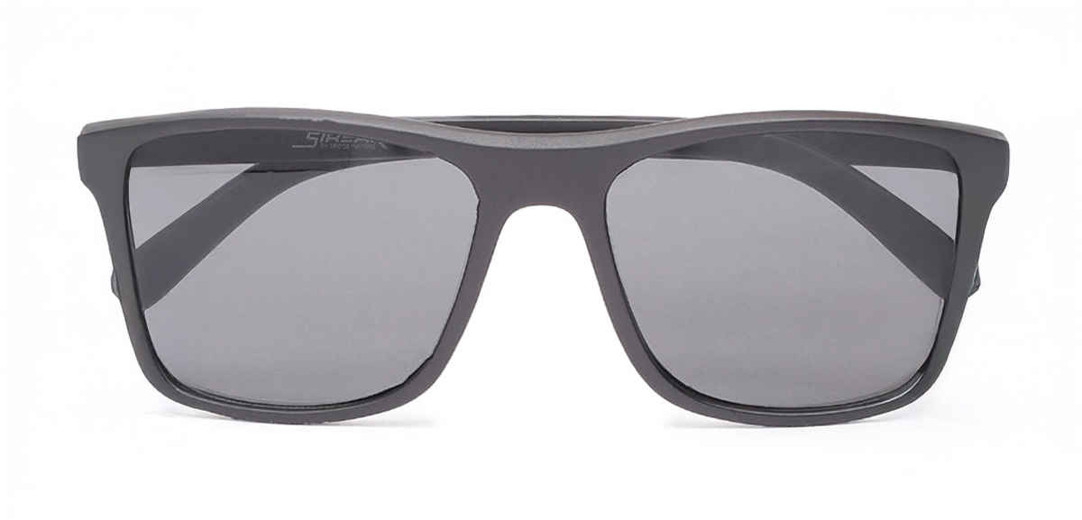 Specsmakers Unisex Solid Square Sunglasses | Black - Free Size
