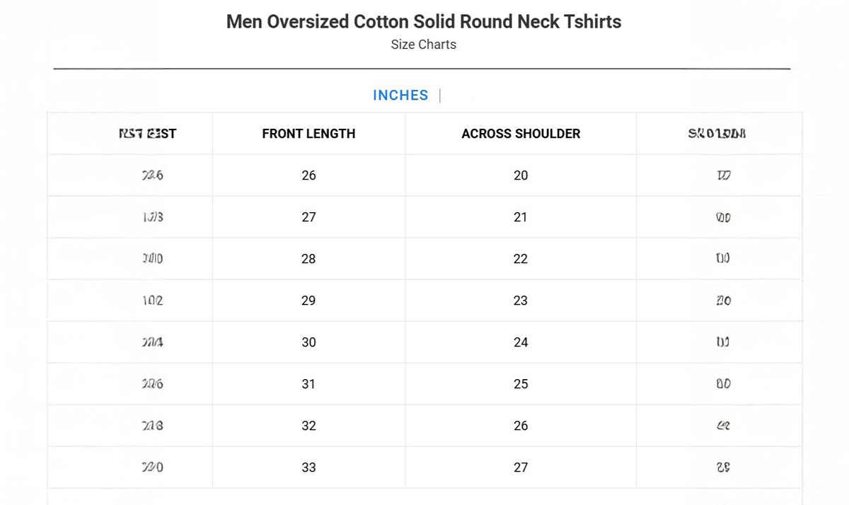 Chkokko Oversized Solid Round Neck Tshirts for Men Slate Grey M