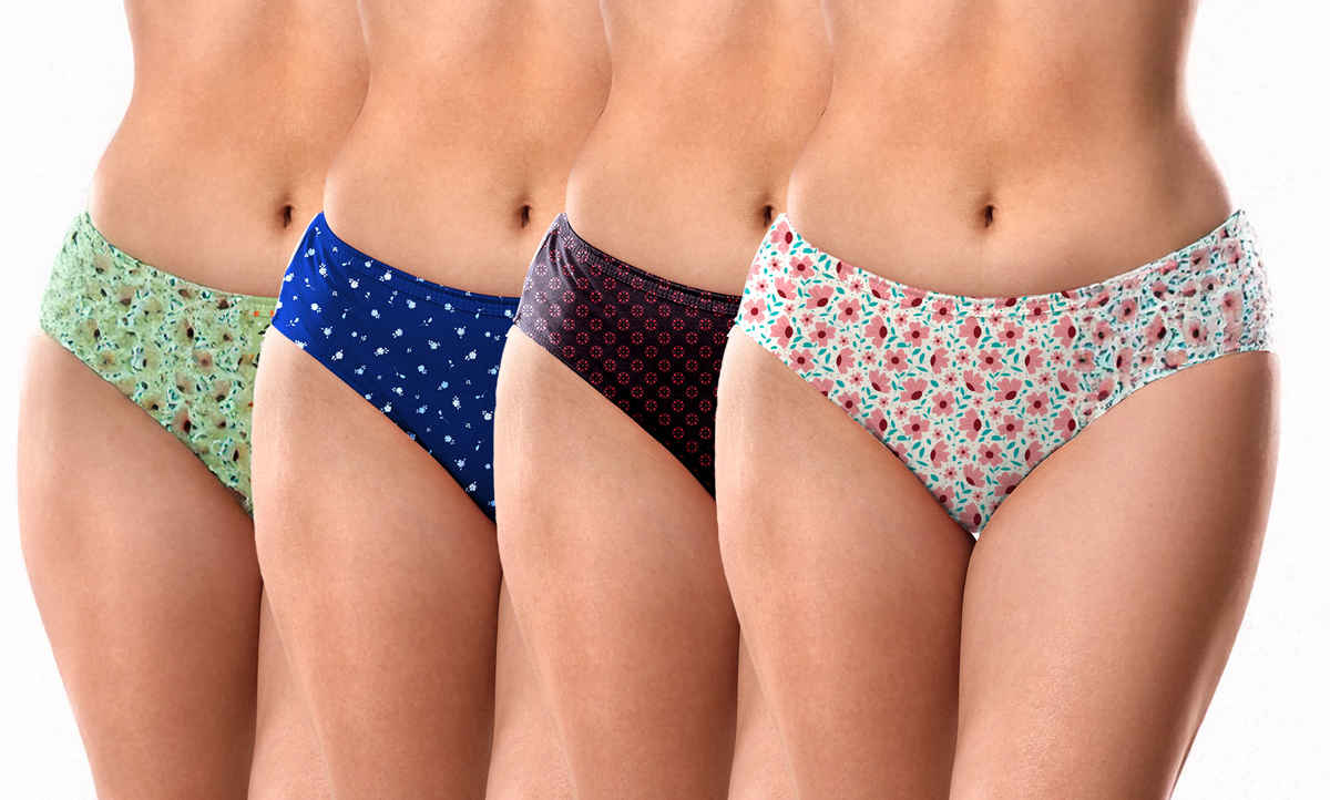 Lyra Women's Hipster Panty Printed | XXL (Colour May Vary)