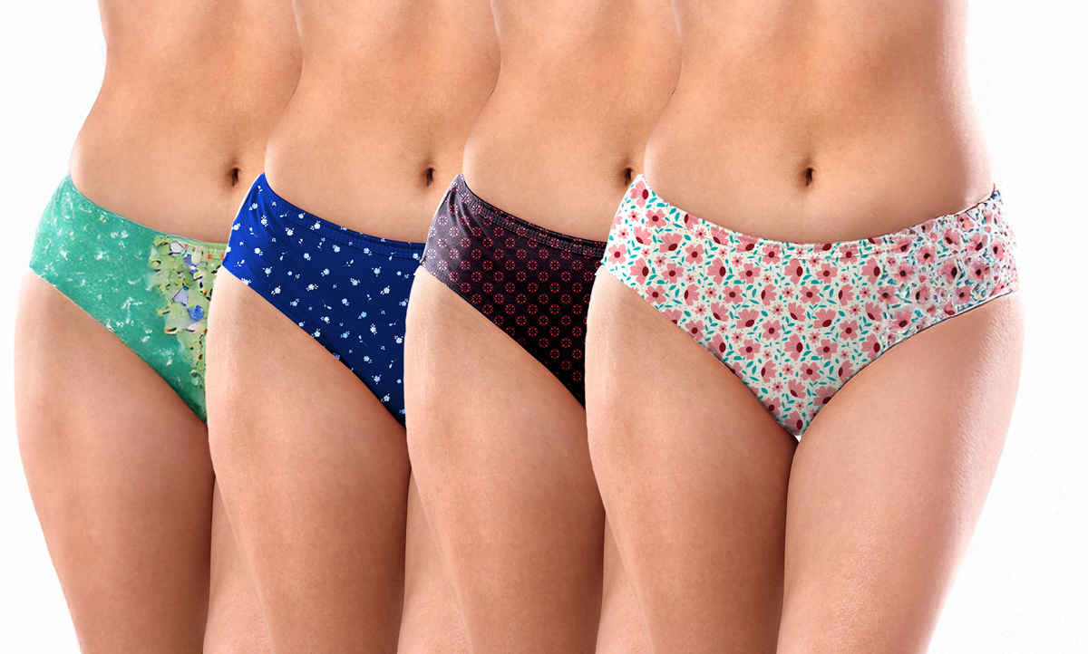 Lyra Women's Hipster Panty Printed | L (Colour May Vary)