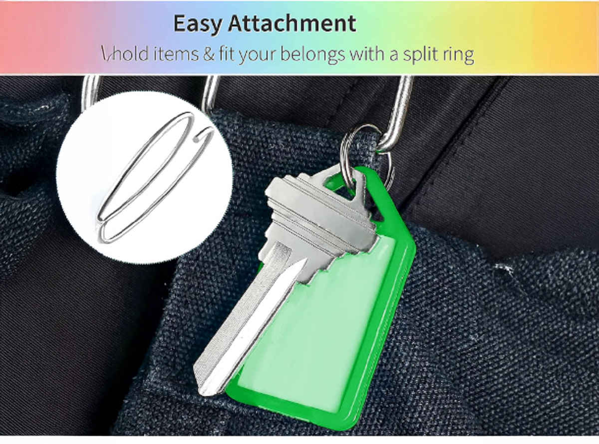 Soham Housewares Unisex Solid Plastic Key Chain | Multicolour - Standard