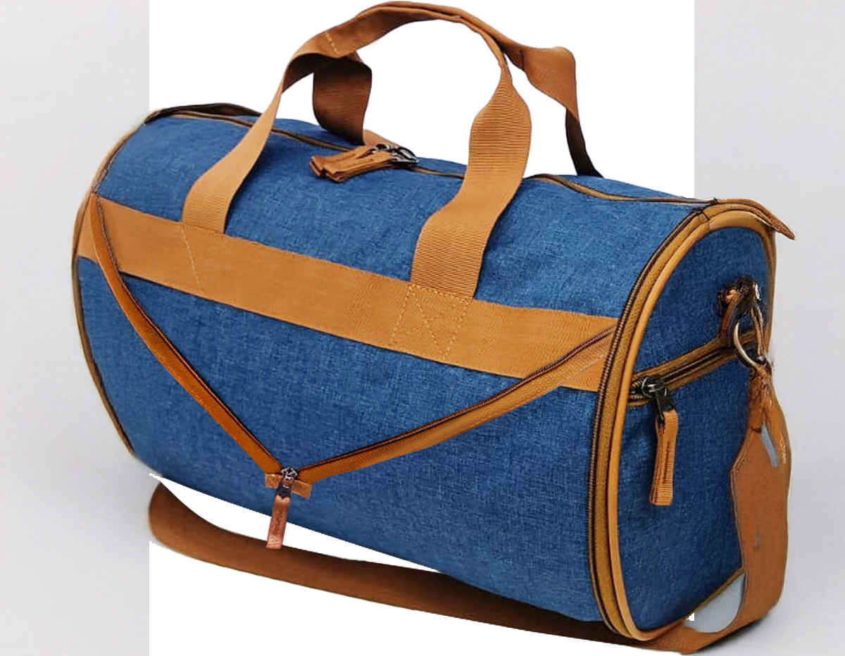 Gear Protech Foldable Duffle | Blue and Tan