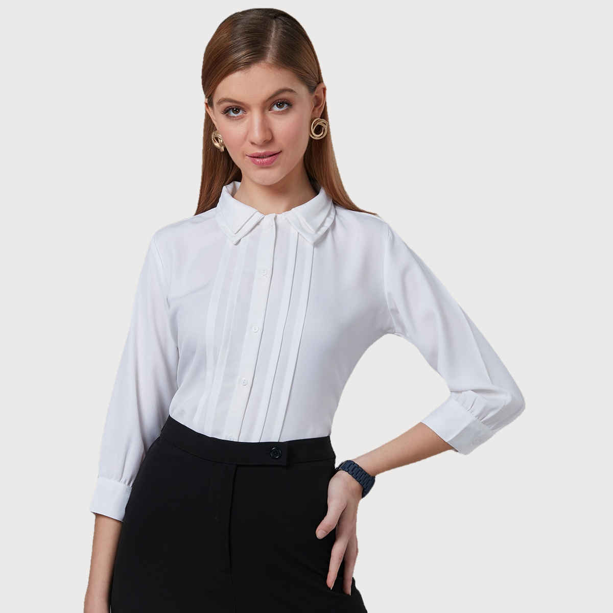 Style Quotient Women Smart Casual Shirt | XL | AW22SQELORA - White