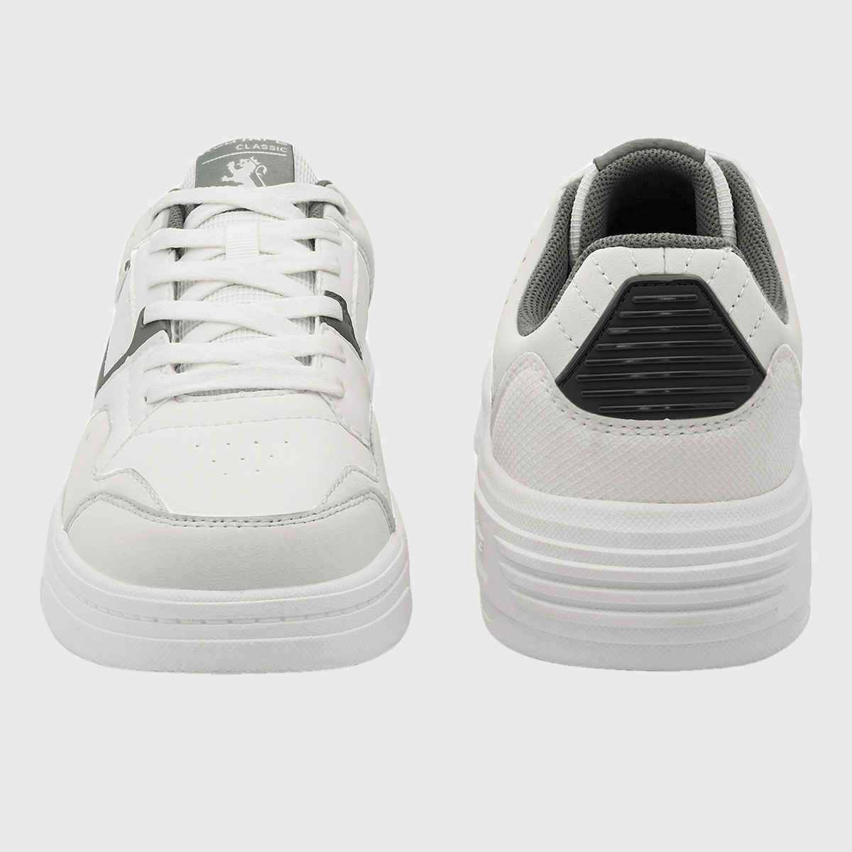 Red Tape Men's Super Sneakers | RSL1244 | White Grey - UK 8