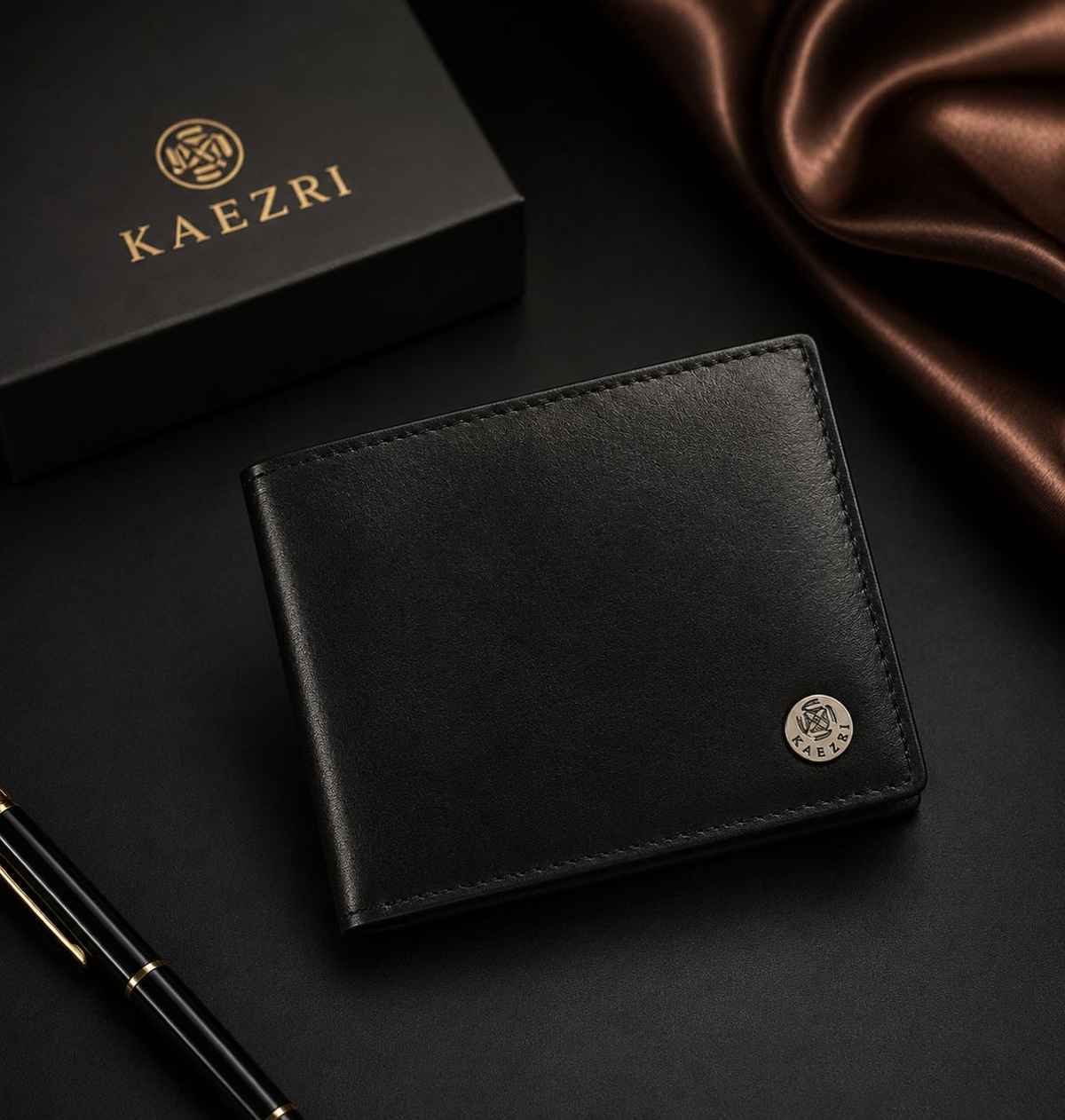 Kaezri Genuine Leather Wallet for Men | Wt black 900