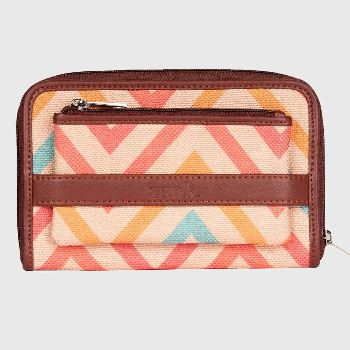 Zouk Unisex Abstract Vegan Leather Wallets | Multicolour - One Size