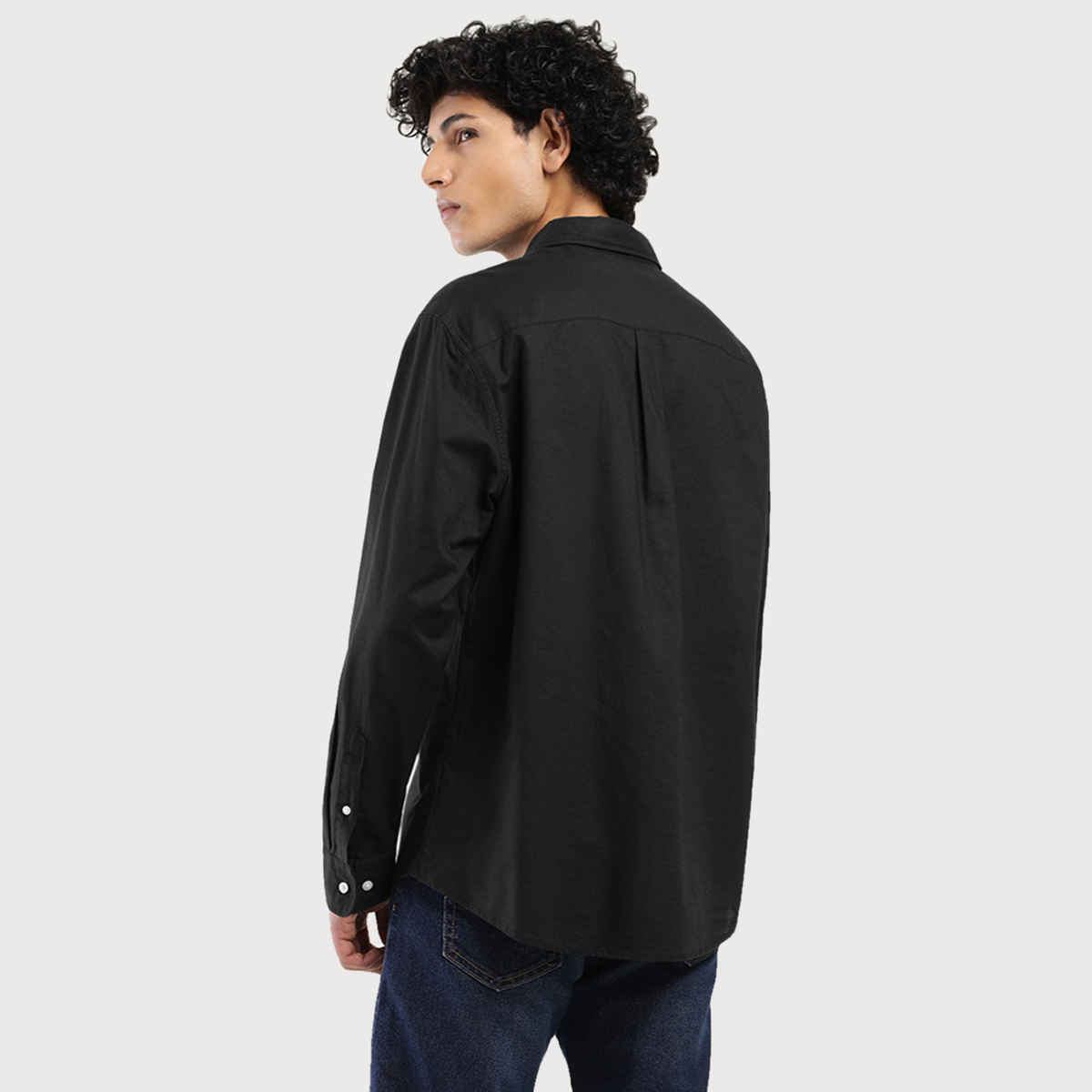 Levi's Men's 100% BCI Cotton Oxford Shirt | Black - XL