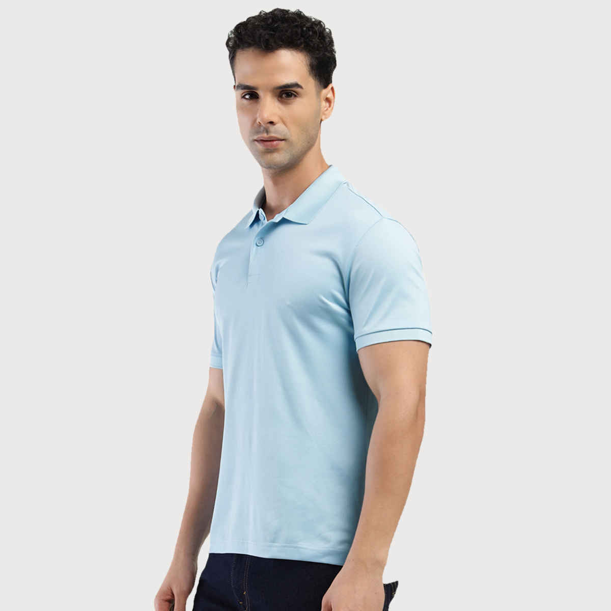 Levi's Men's 100% Polyester Polo T-shirt | Sky Blue - M