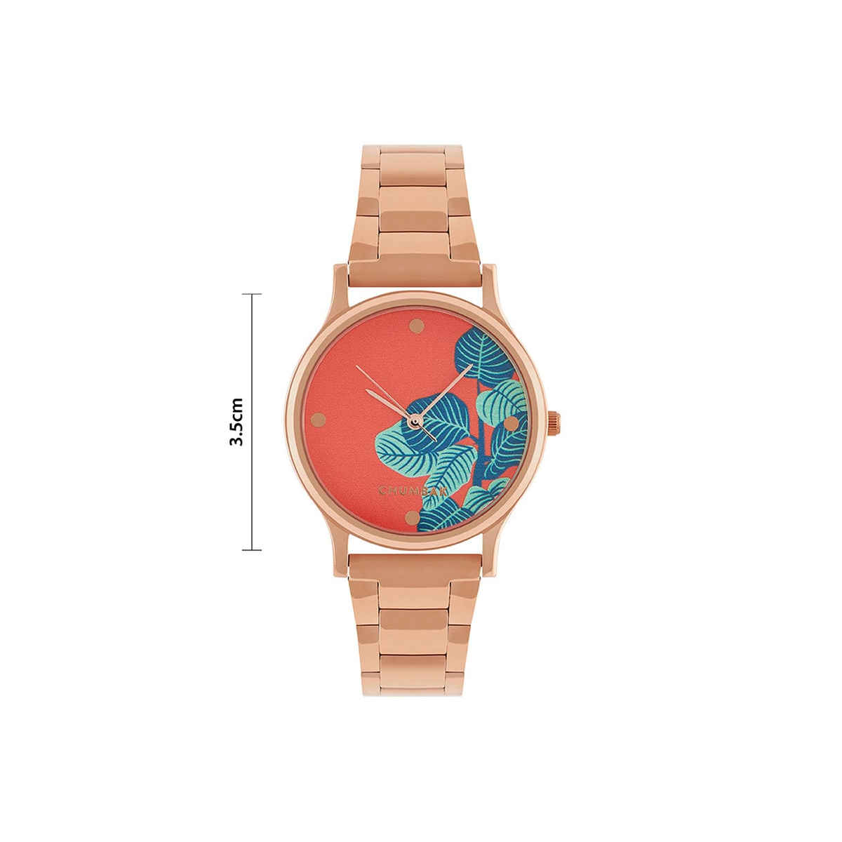 Chumbak Women's Metal Round Analog Watch | Teal