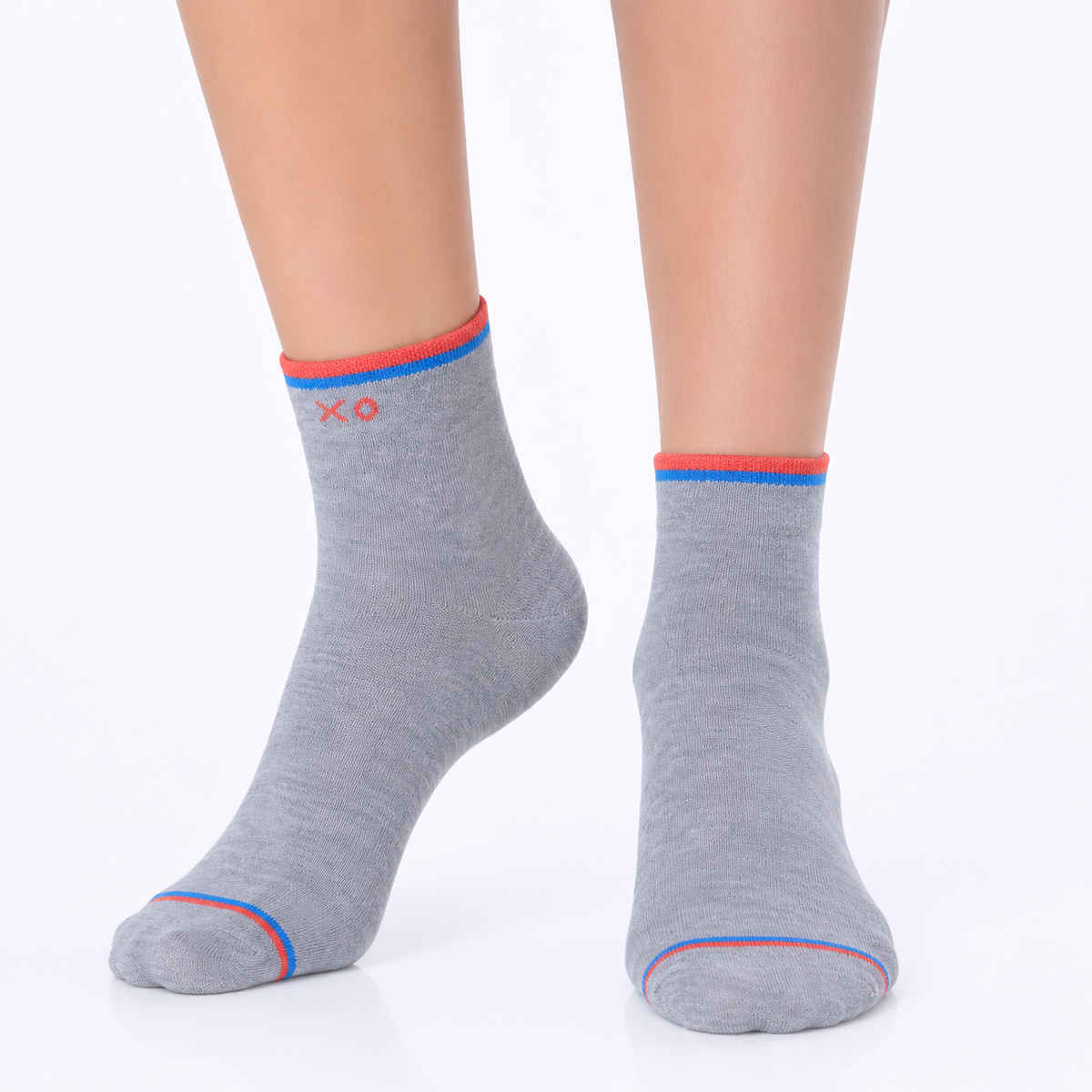 SOXBAE Vetical Striped Men's Ankle Socks | Multicolour - Free Size
