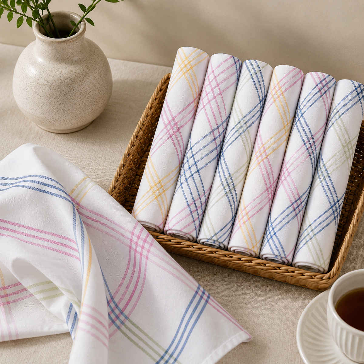 Royal Mart Women's Cotton Handkerchief | Assorted - One Size