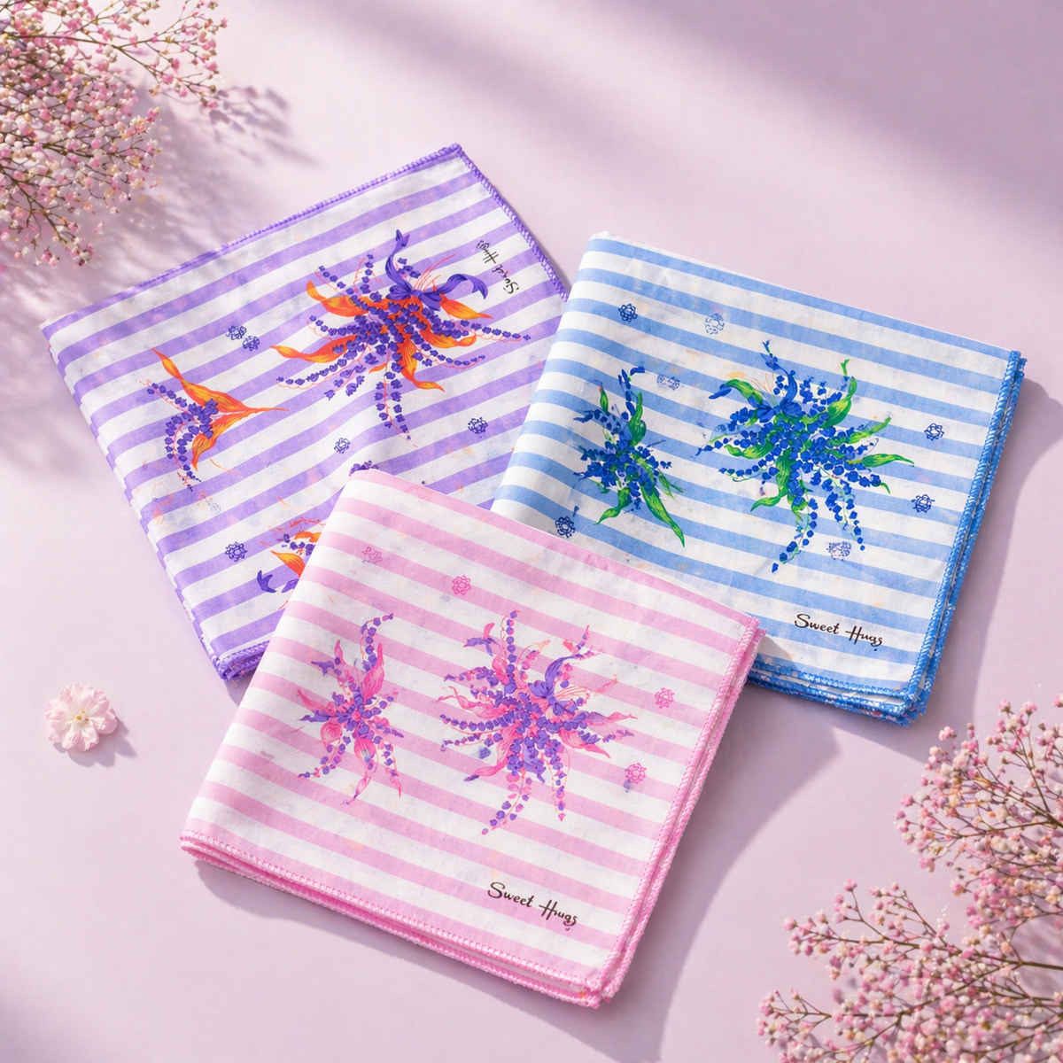 Royal Mart Women's Cotton Handkerchiefs for Daily Use | Multicolour