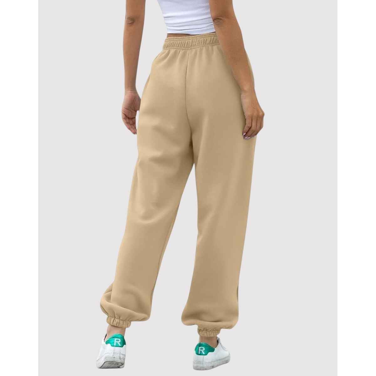 Q-rious Women's Cozyflex Joggers | Plaz-CARGO-2c | Beige & Teal - 30