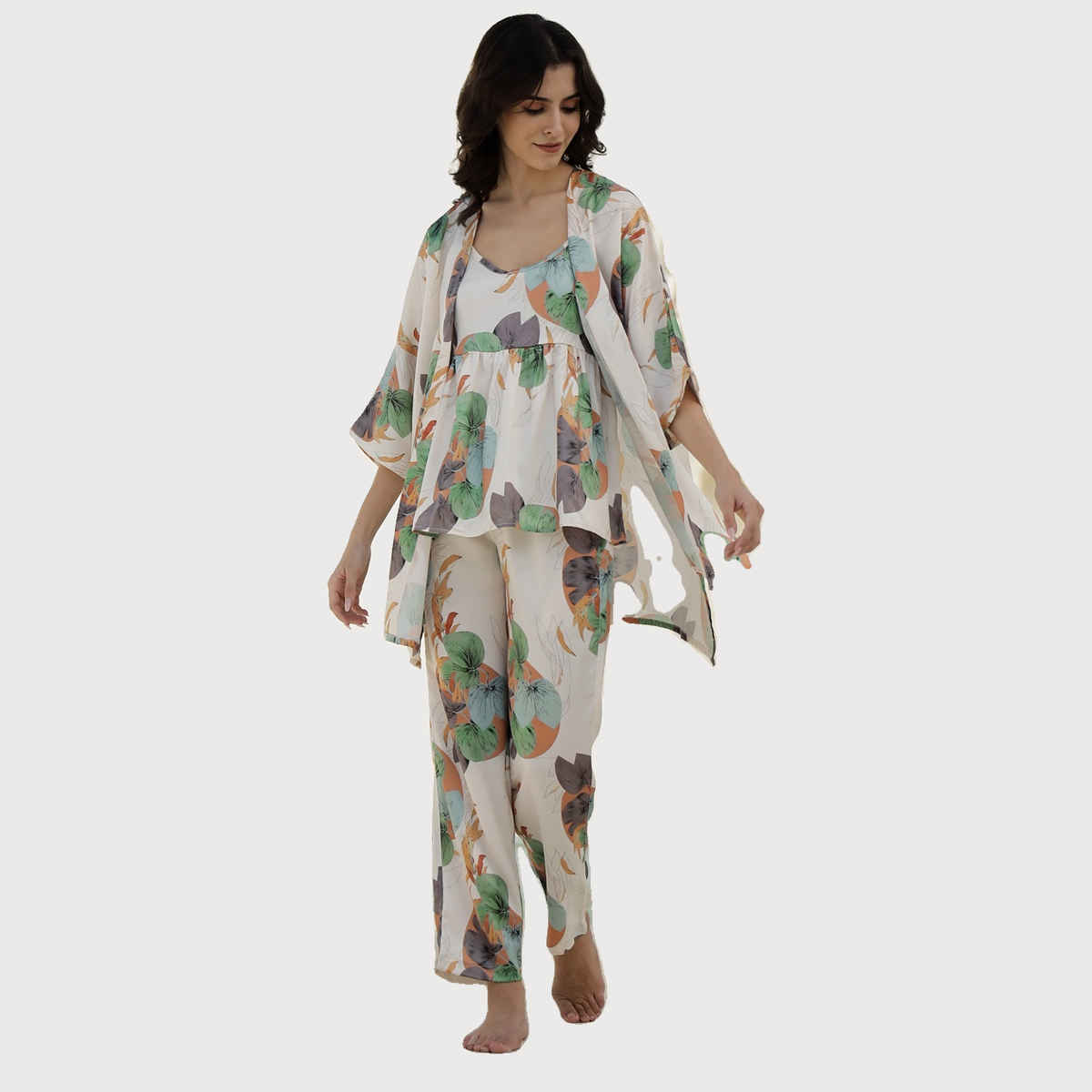 Sanskrutihomes Women Multicolor Printed Night Suit SE-NSP-690 | M