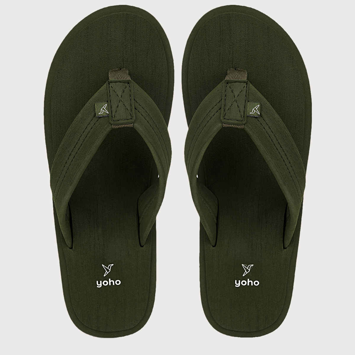 Yoho Men Slippers Bubbles | Olive Green | UK 7