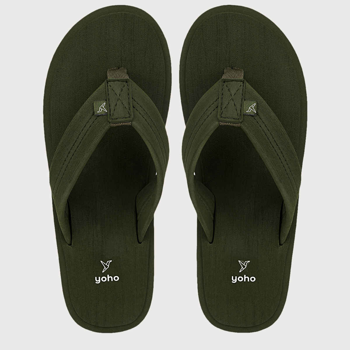 Yoho Men Slippers Bubbles | Olive Green | UK 9