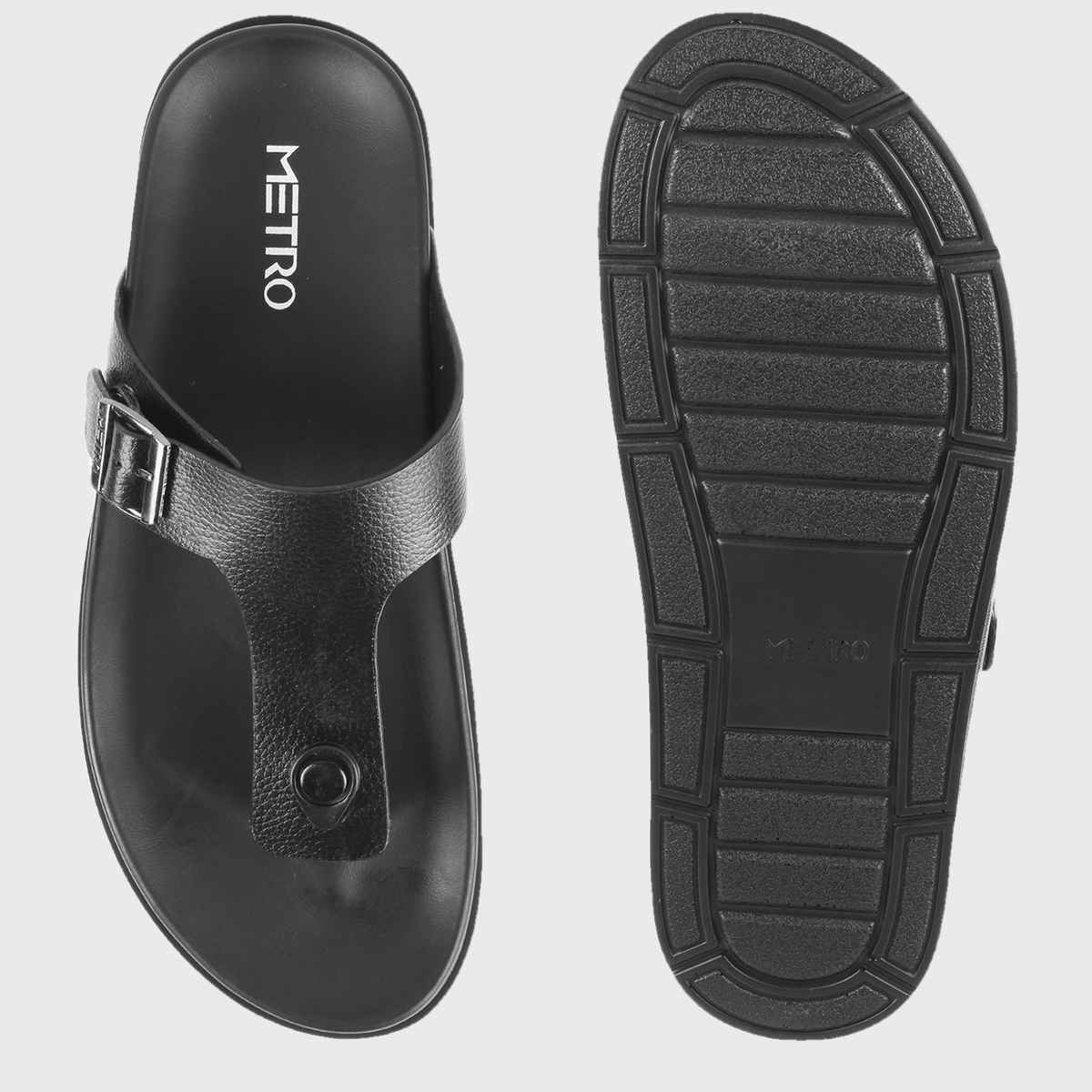 Metro Men Black Color Slip On Ethnic | Size UK 9 | 16-761