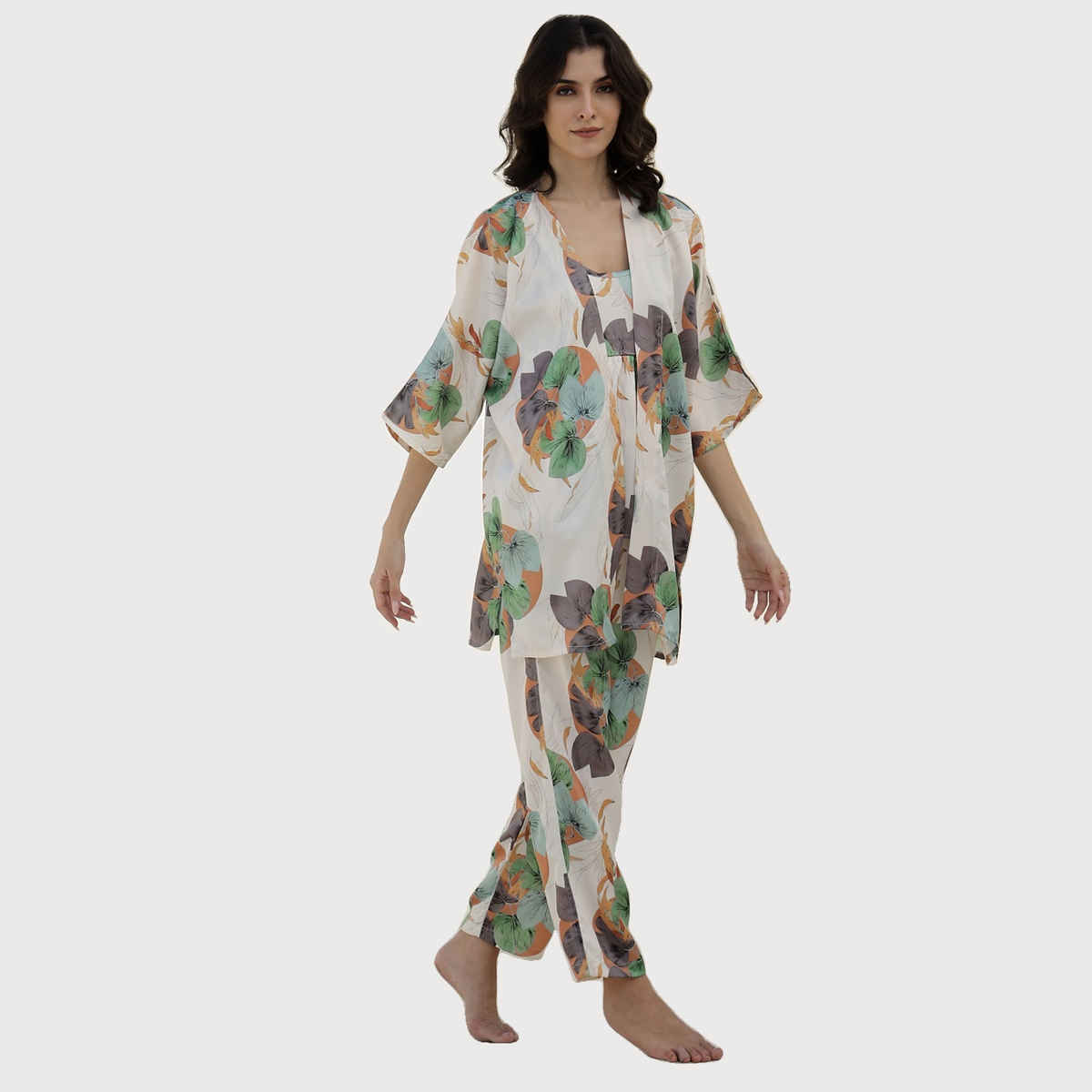 Sanskrutihomes Women Multicolor Printed Night Suit SE-NSP-690 | M